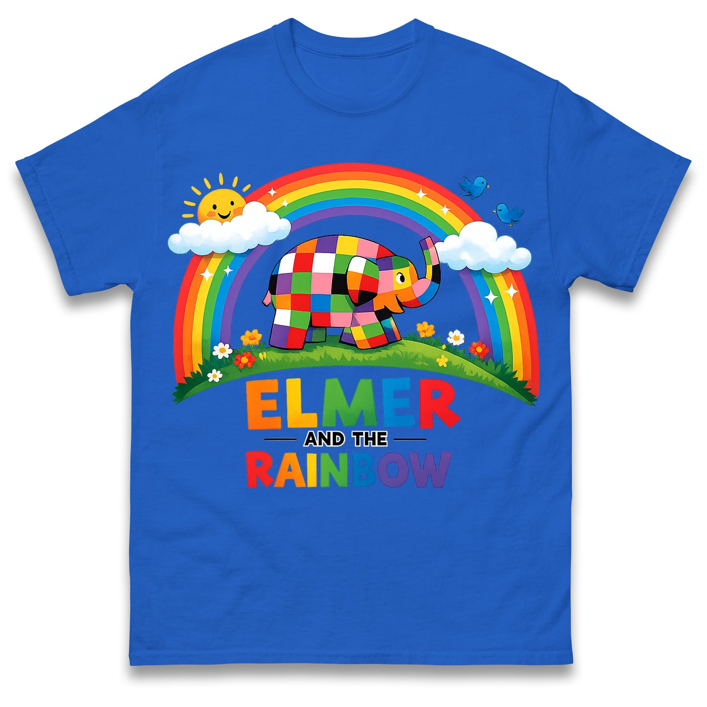 Elmer and The Rainbow Book Day T Shirt