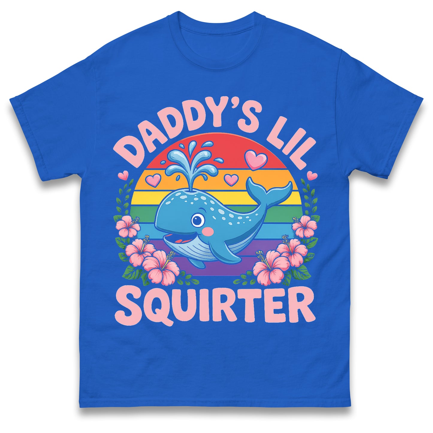 Inappropriate Funny Daddy's Lil Squirter Embarrassing Dank Meme Women T-Shirt