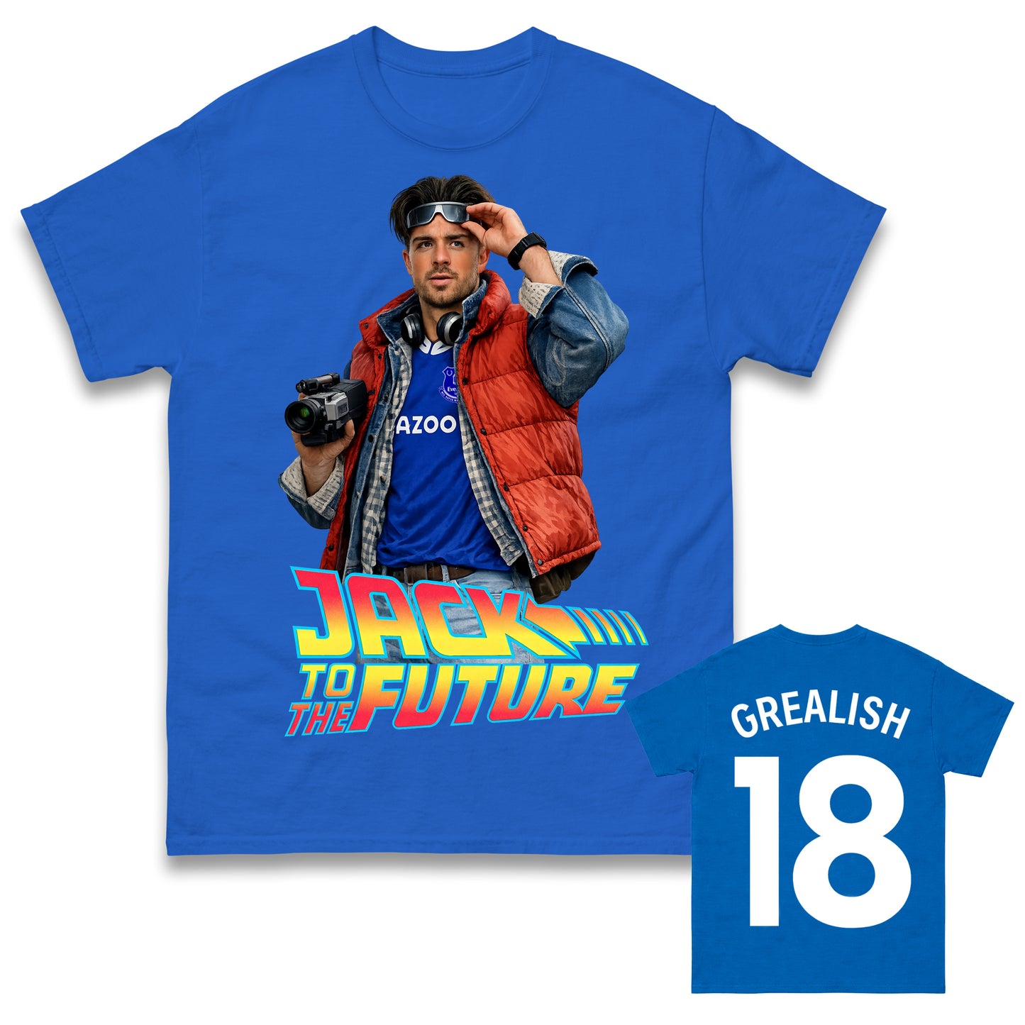 Jack Grealish Back to The Future Everton Shirt