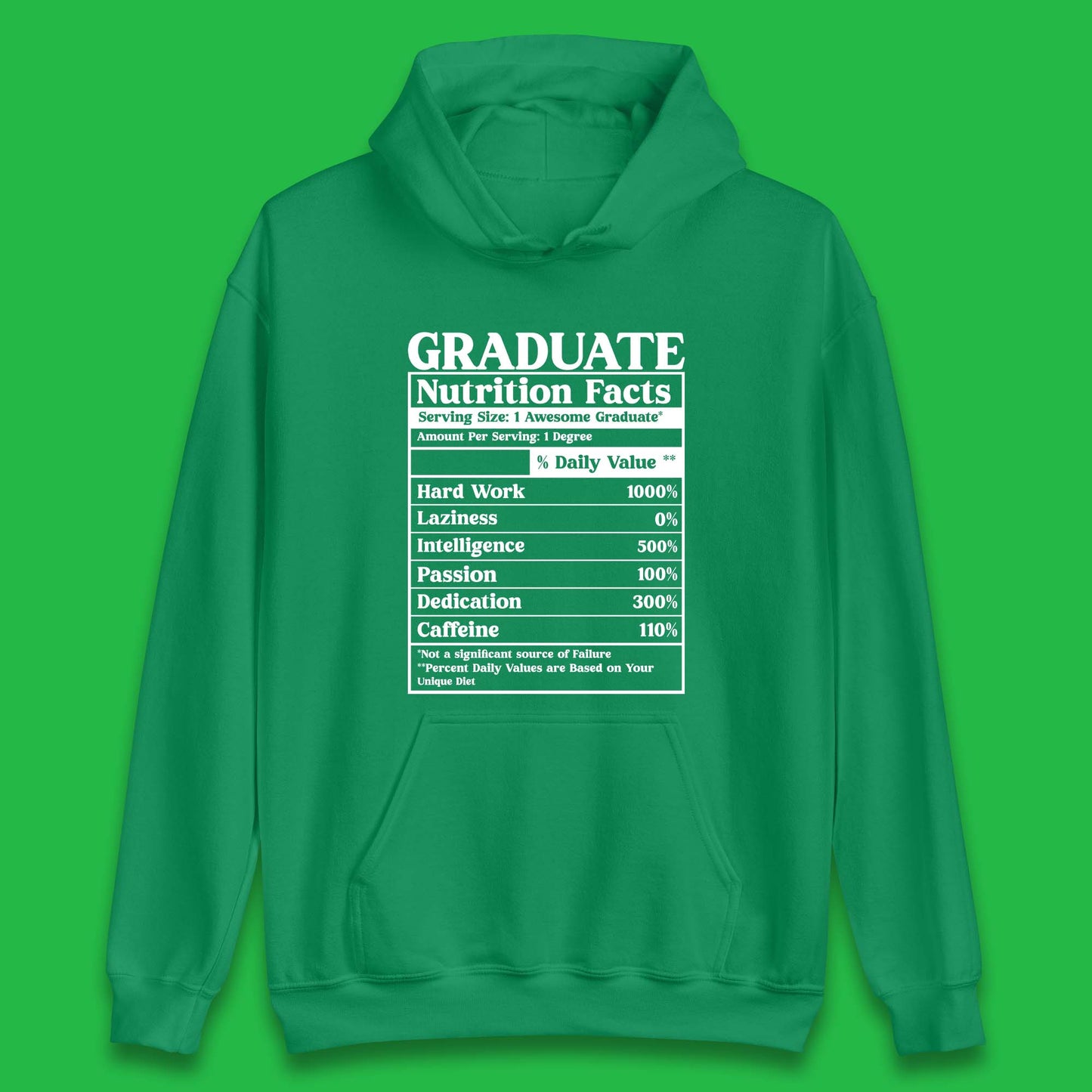 Graduate Nutrition Facts Unisex Hoodie