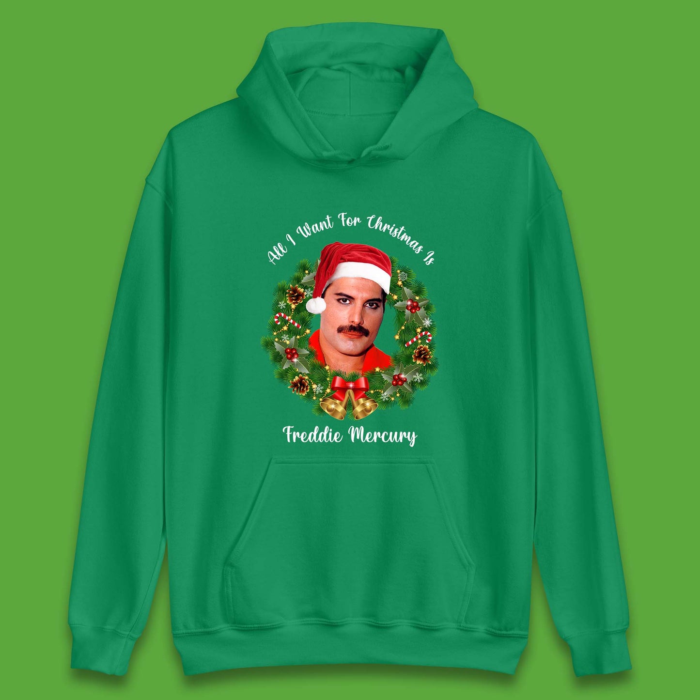 Freddie Mercury Christmas Unisex Hoodie
