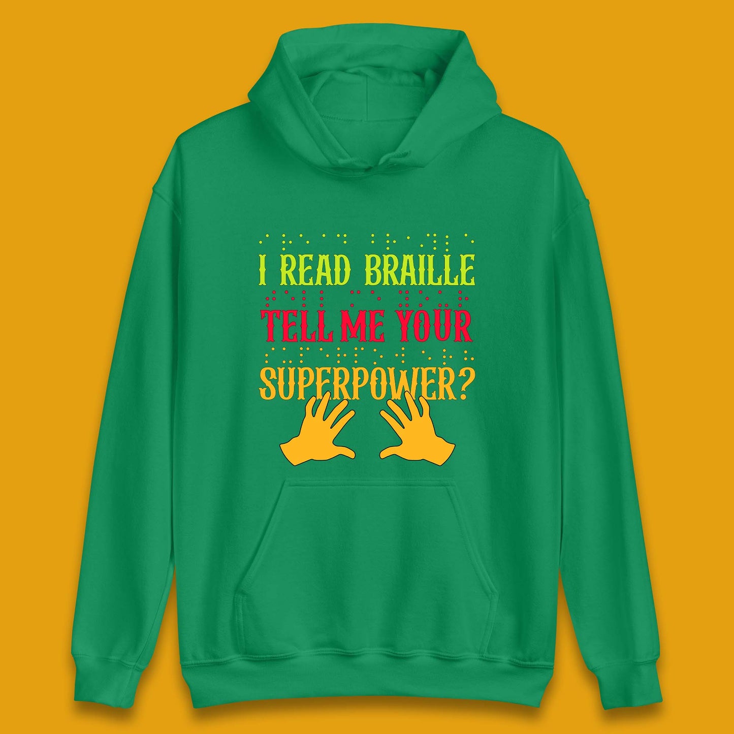 Braille Superpower Unisex Hoodie