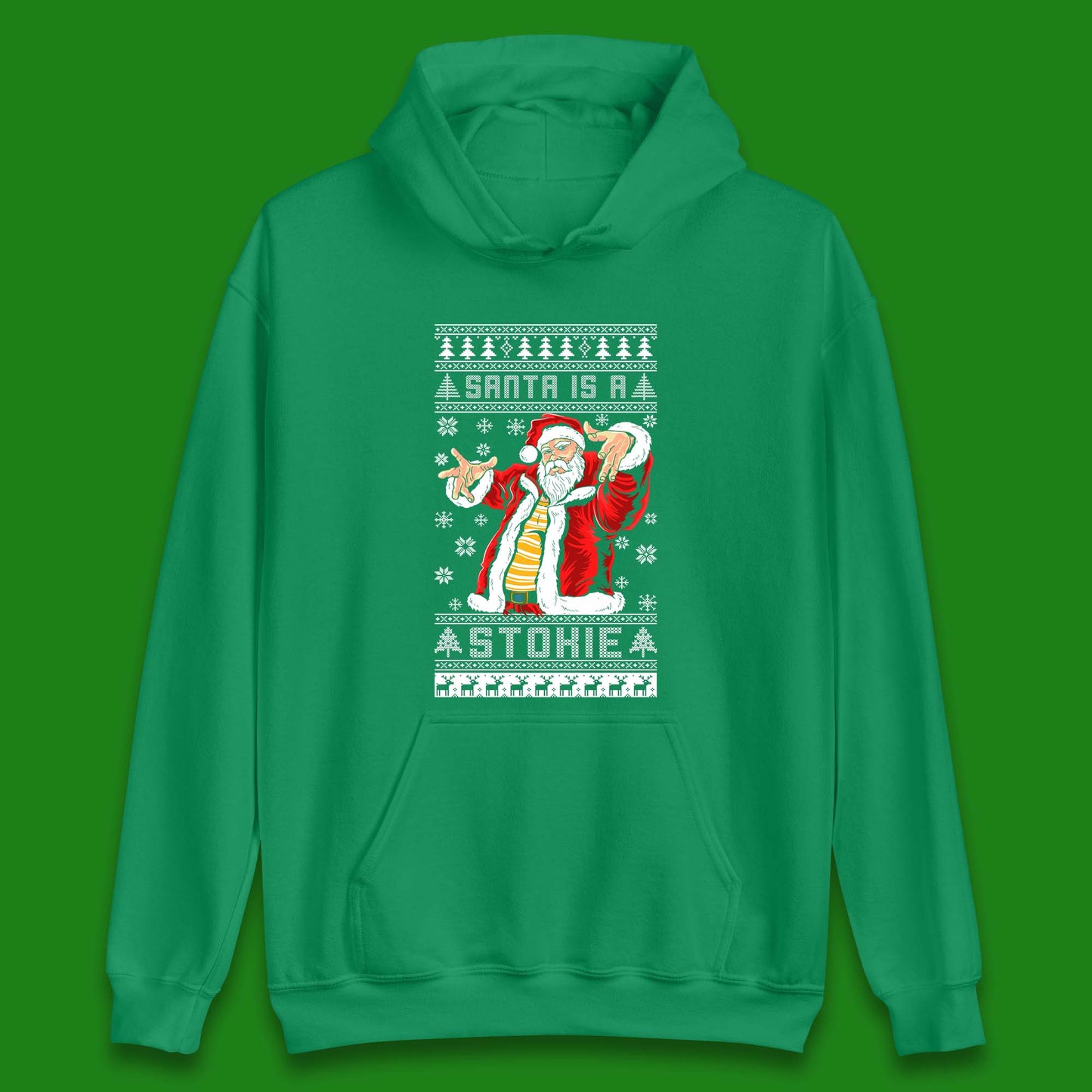 Santa is A Stokie Christmas Unisex Hoodie