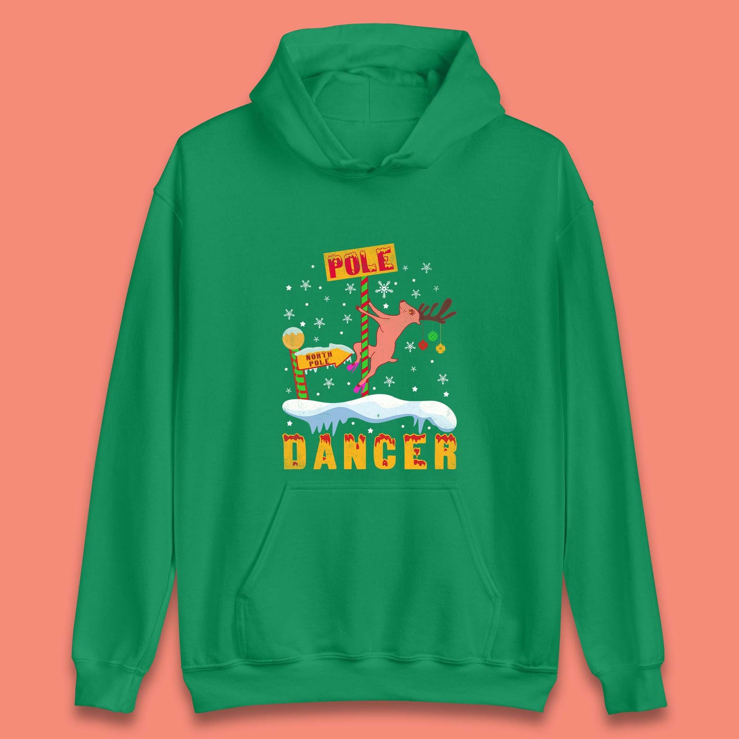 North Pole Dancer Christmas Unisex Hoodie