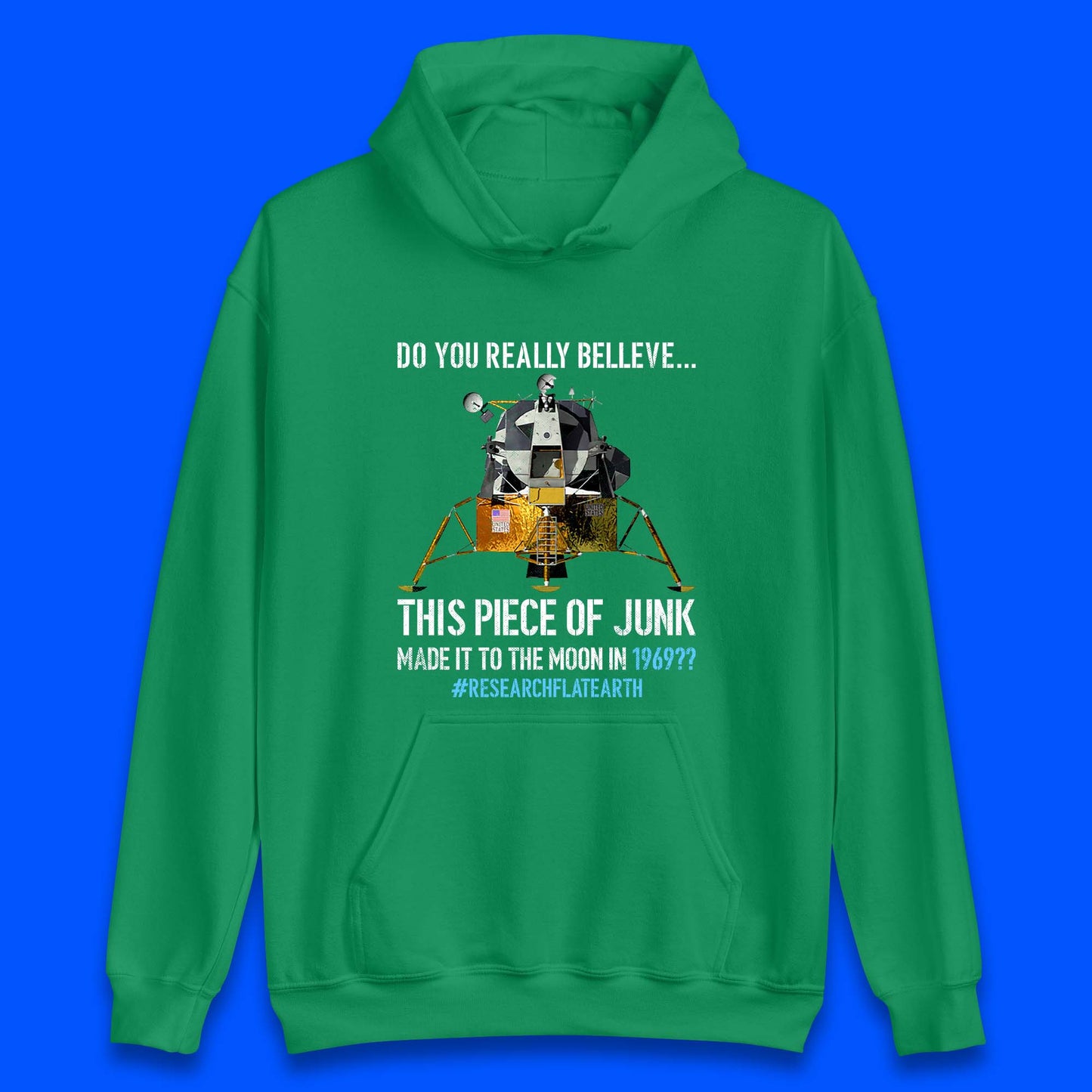 Research Flat Earth Unisex Hoodie