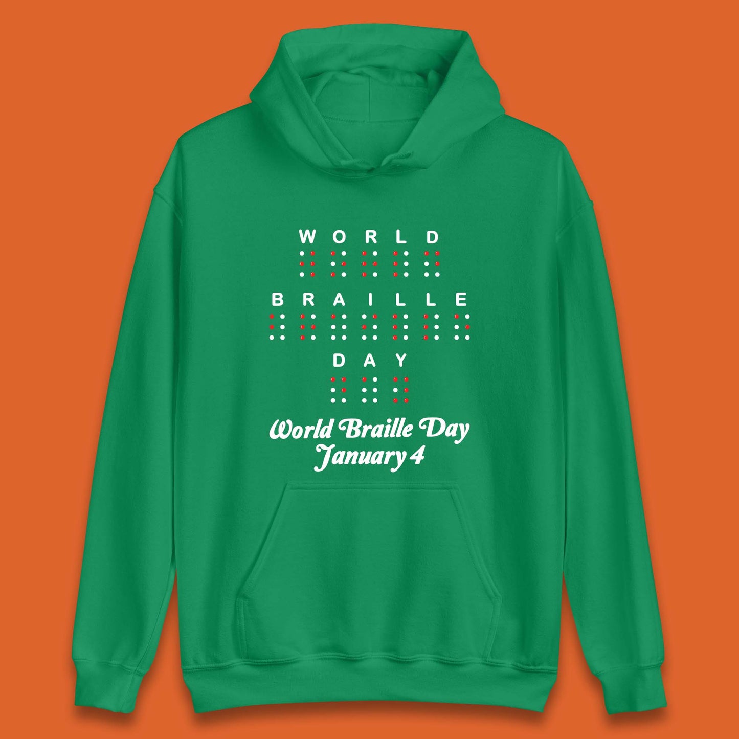 World Braille Day Unisex Hoodie