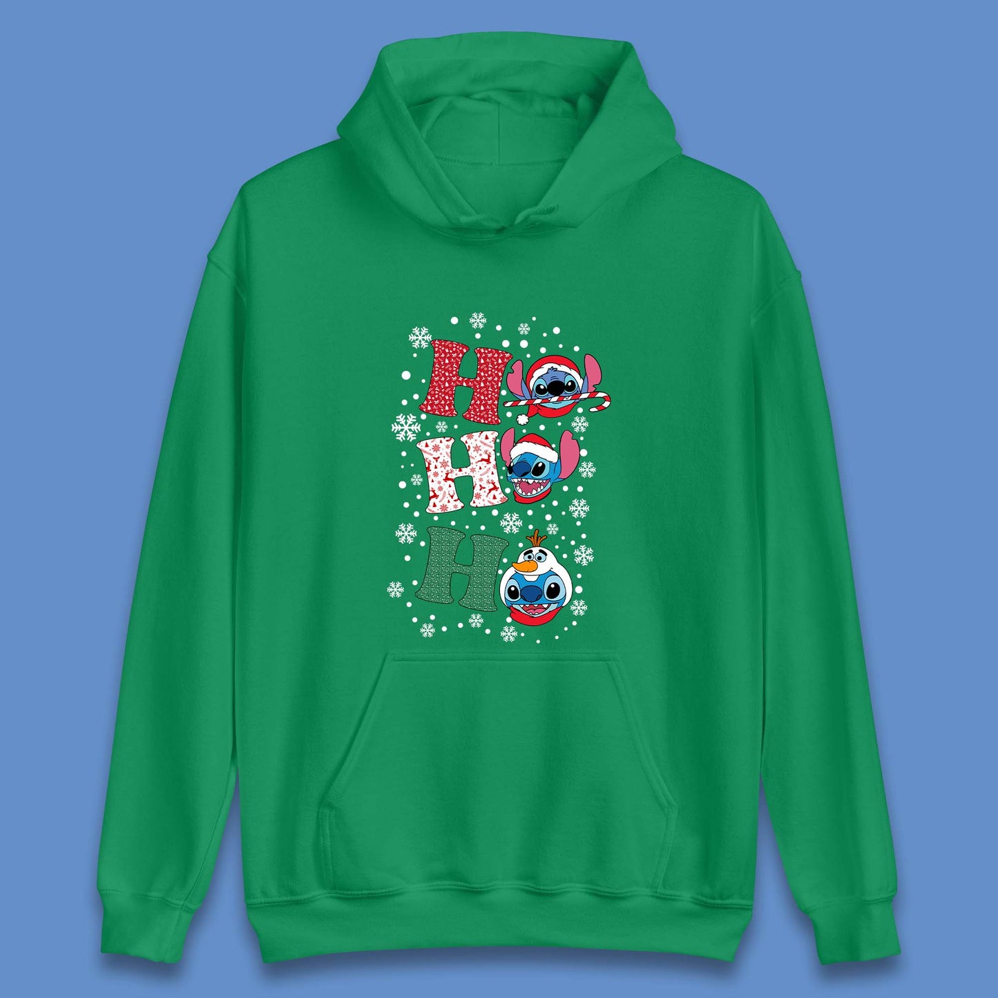 Ho Ho Ho Stitch Christmas Unisex Hoodie