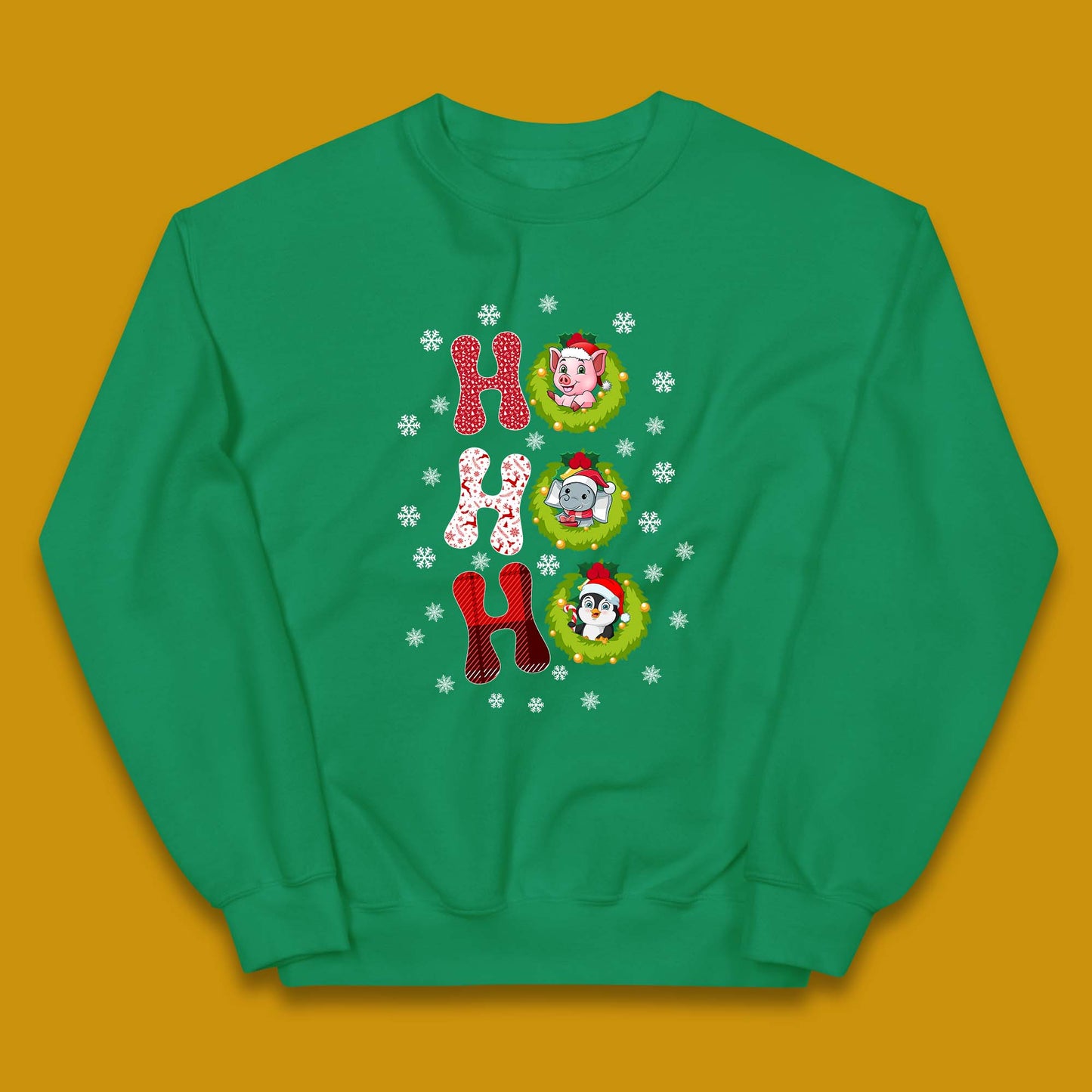 ho ho ho christmas animals jumper