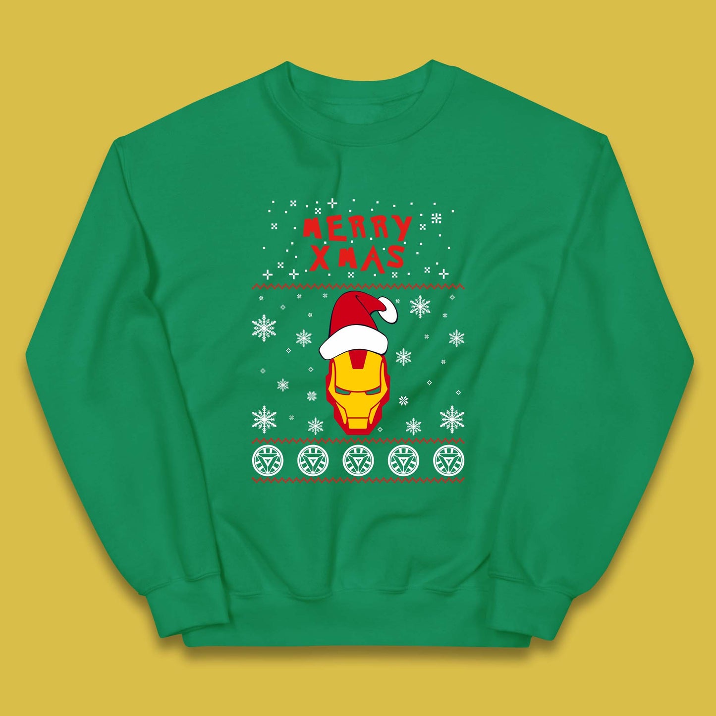 Merry Xmas Ironman Kids Jumper