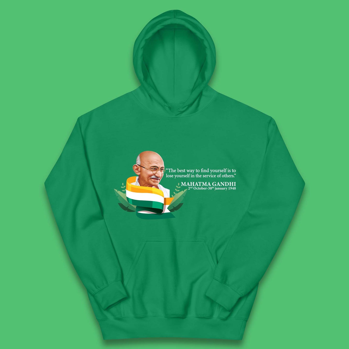 Mahatma Gandhi Quotes Kids Hoodie
