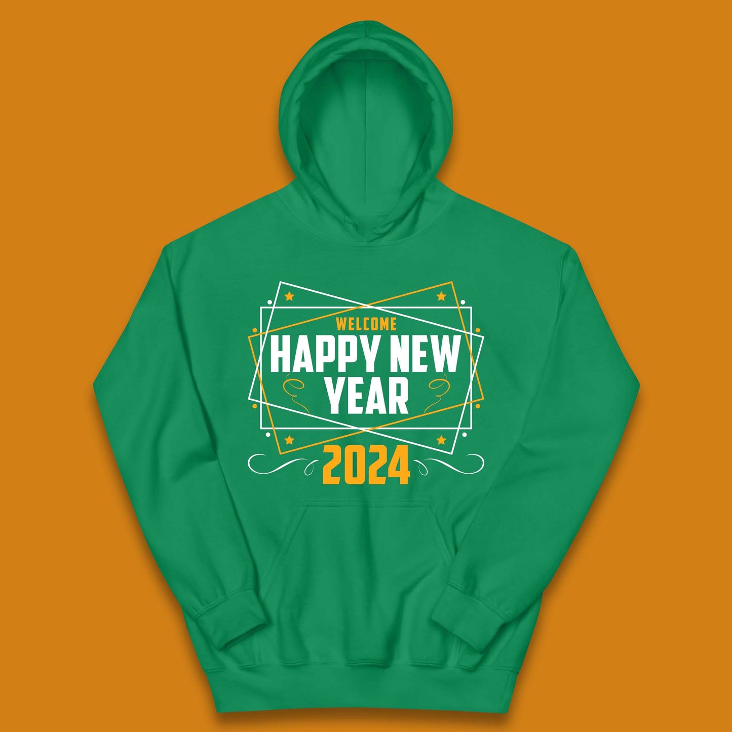 Welcome Happy New Year 2024 Kids Hoodie