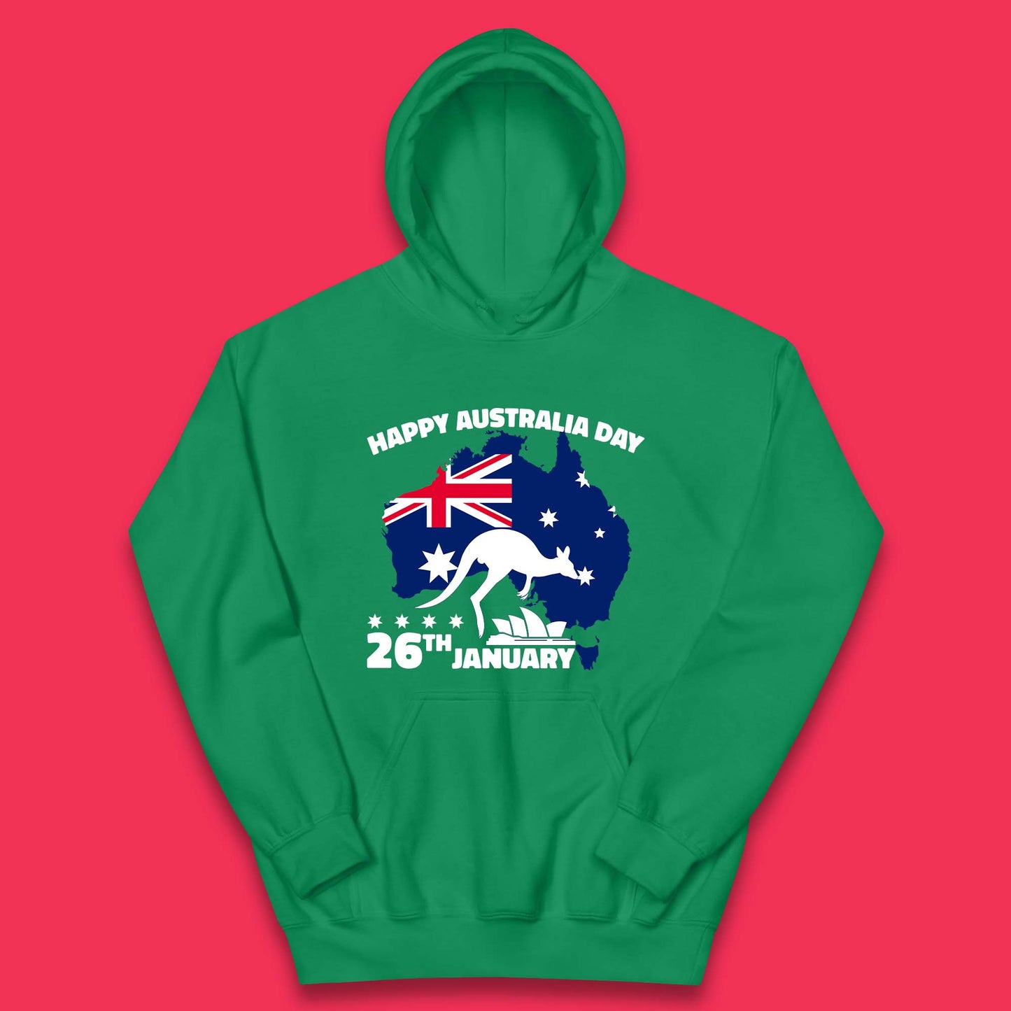Happy Australia Day 26th January Kids Hoodie