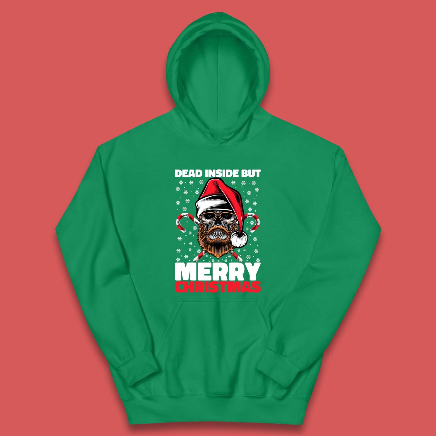 hipster skull christmas hoodie
