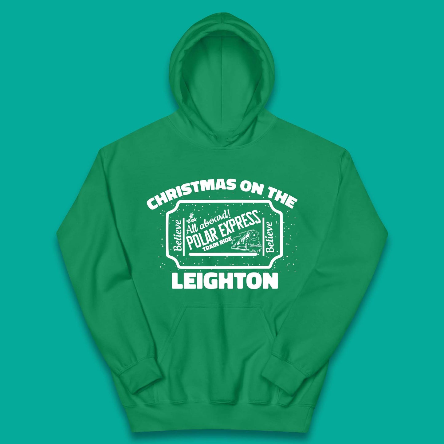 Polar Express Christmas Train Kids Hoodie