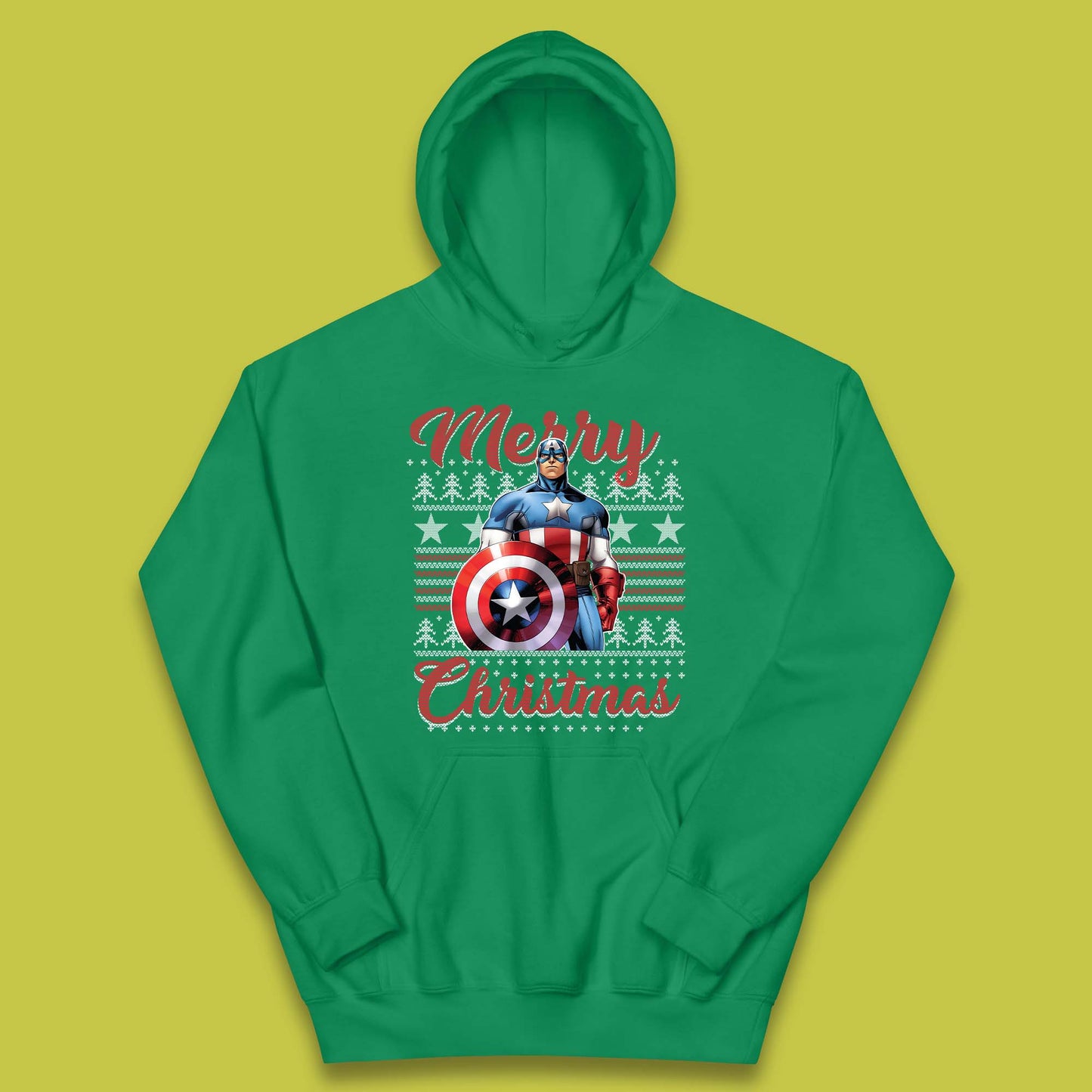 Captain America Christmas Kids Hoodie