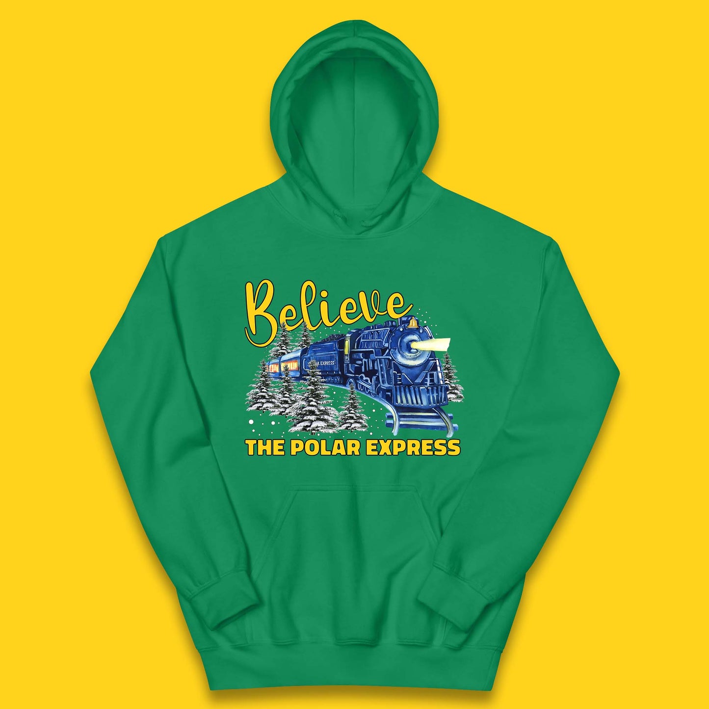 Believe The Polar Express Christmas Train Kids Hoodie