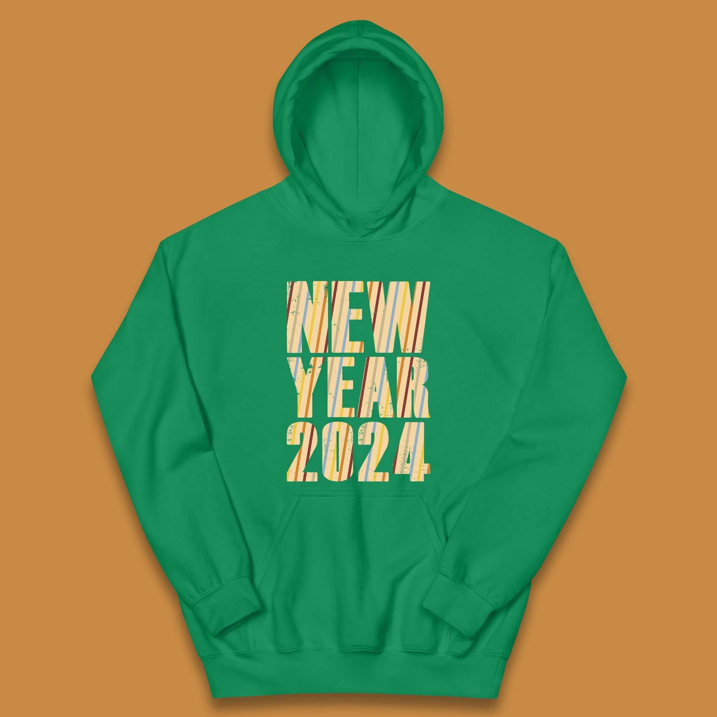 Retro Style New Year 2024 Kids Hoodie