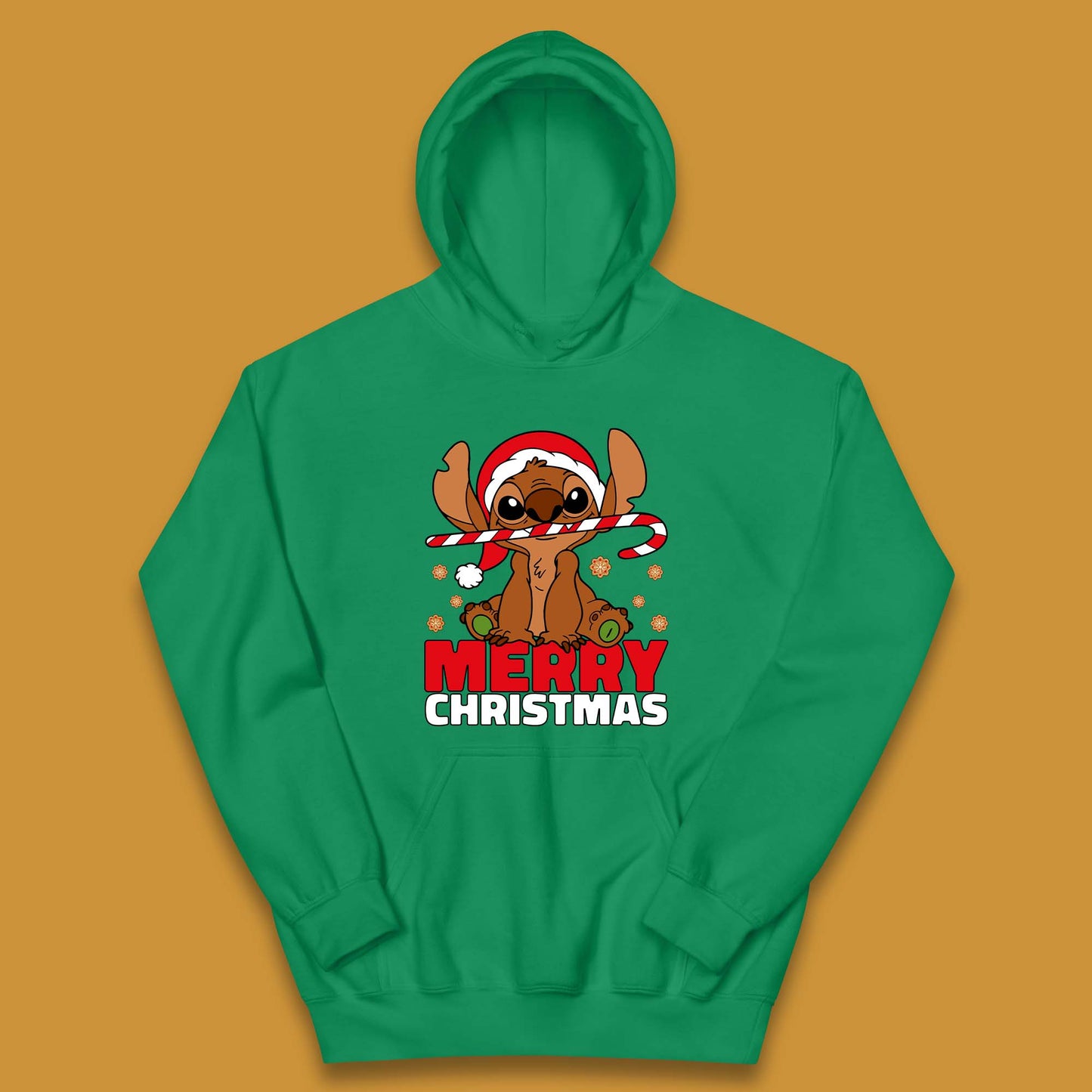 Gingerbread Stitch Christmas Kids Hoodie
