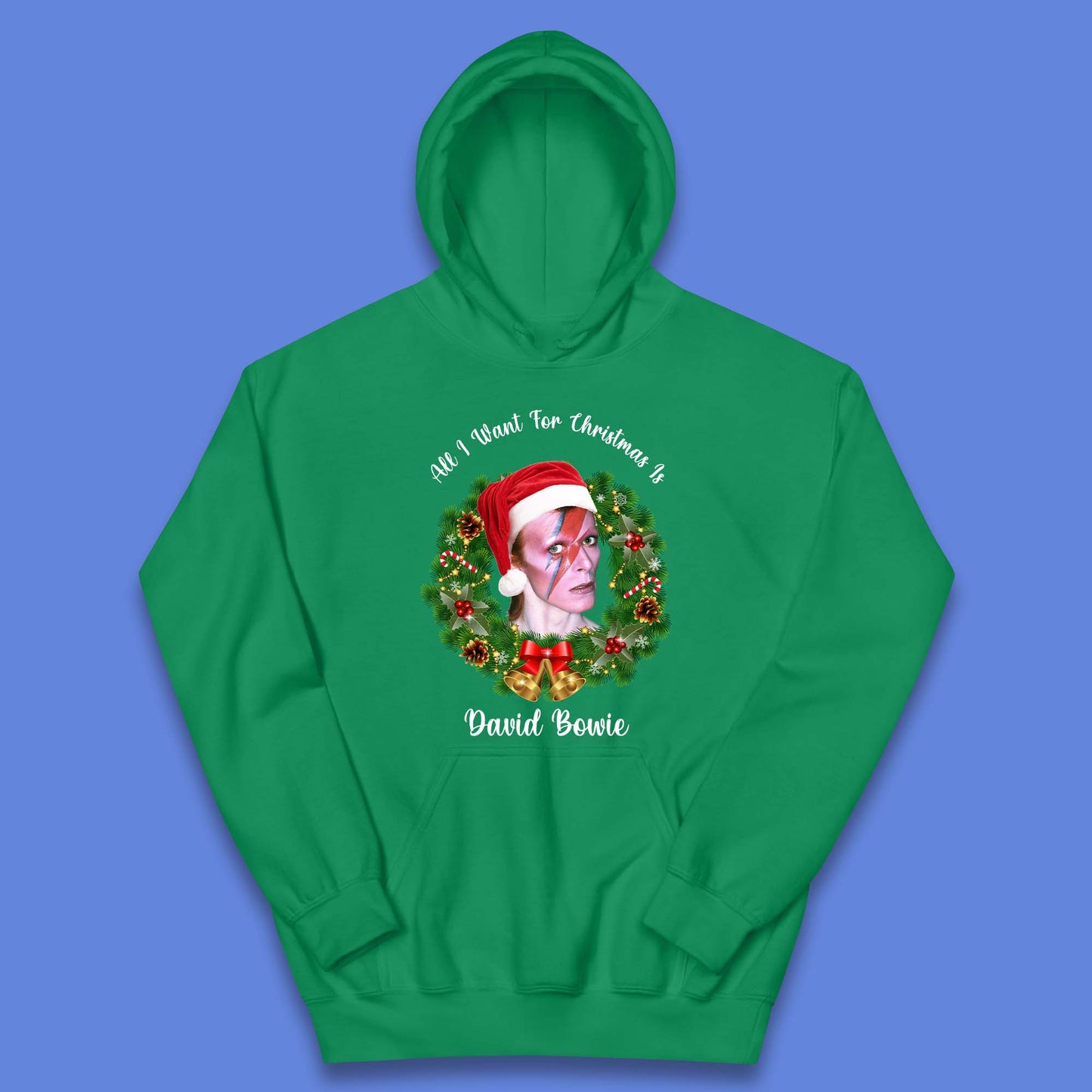 David Bowie Christmas Kids Hoodie