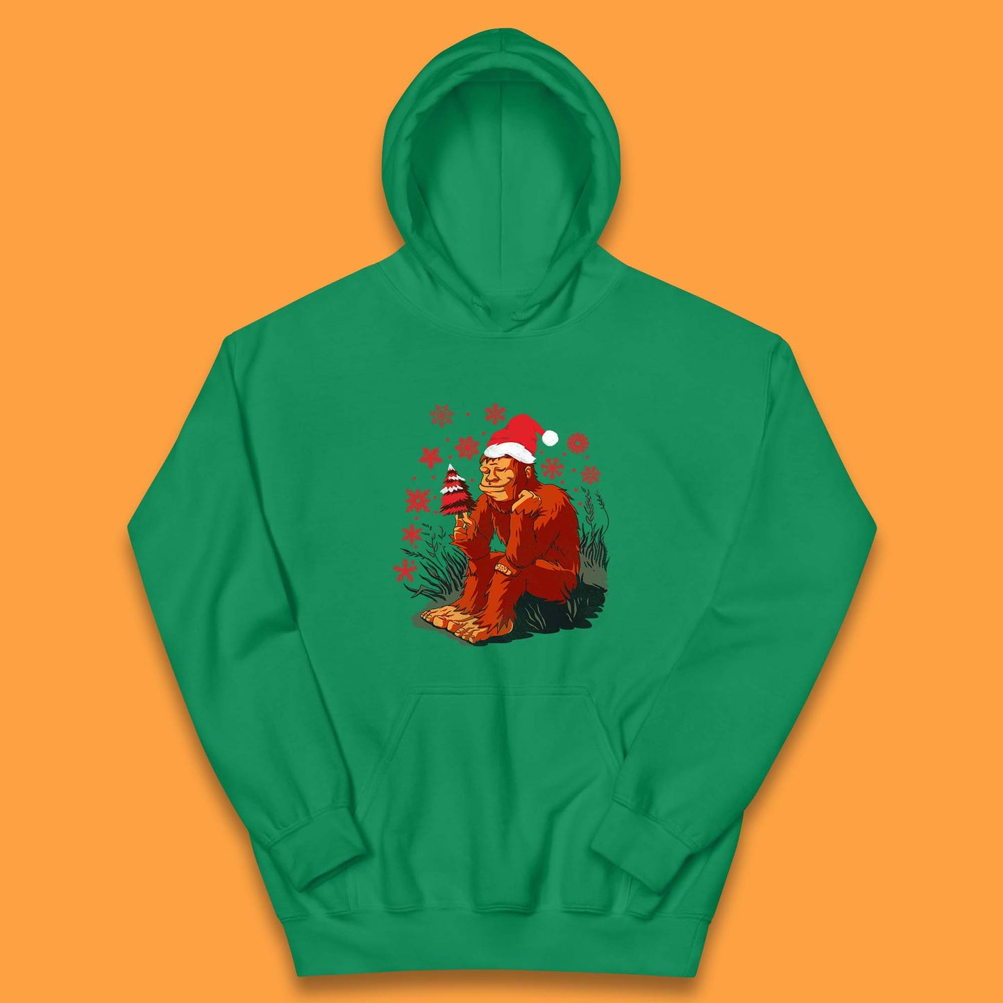 christmas bigfoot hoodie