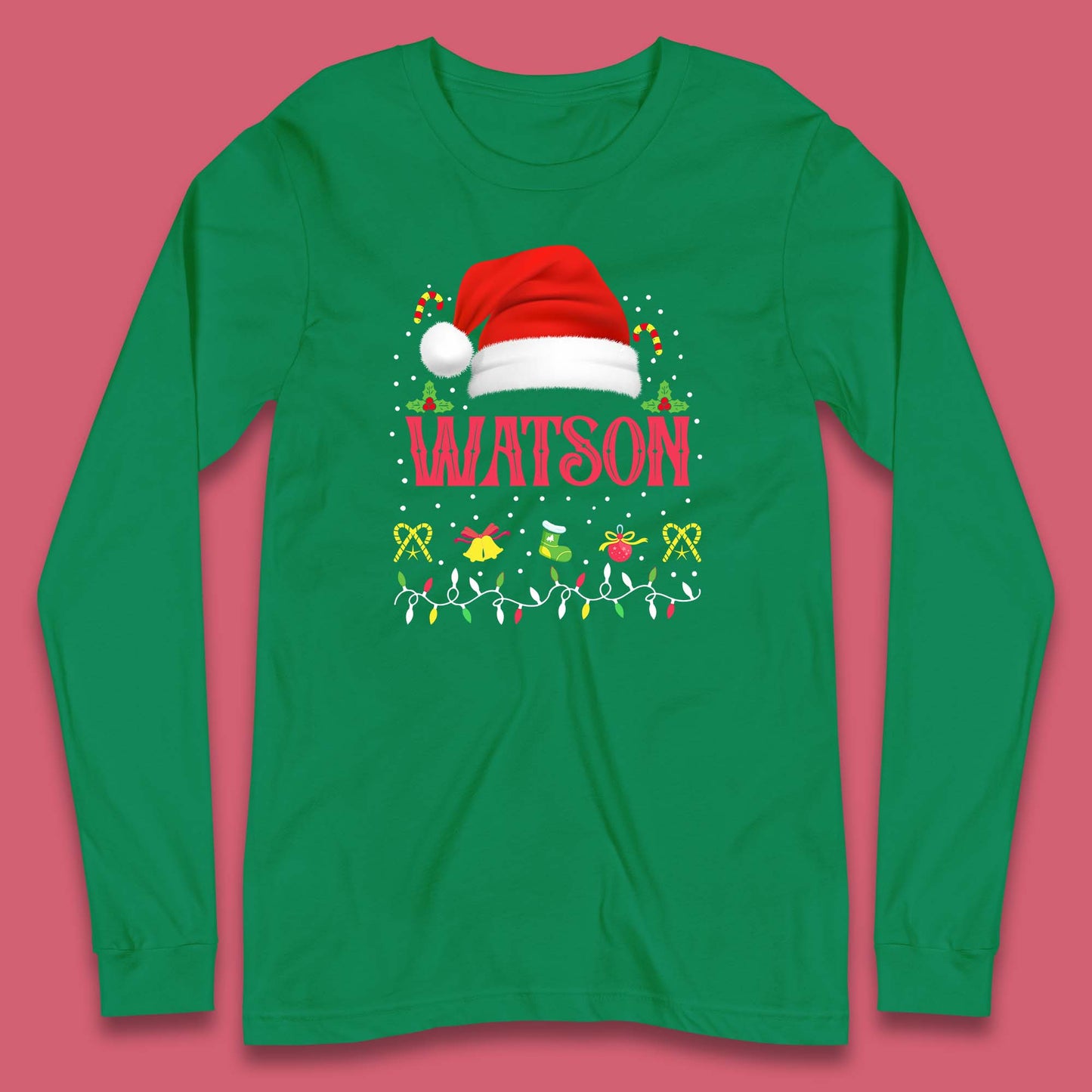 christmas santa claus hat long sleeve t shirt