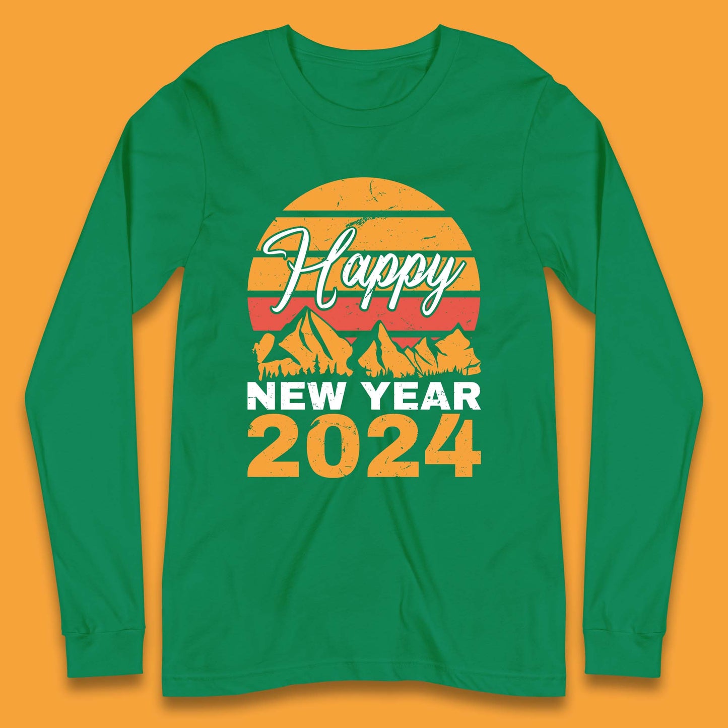 Happy New Year 2024 Camping Camping Long Sleeve T-Shirt