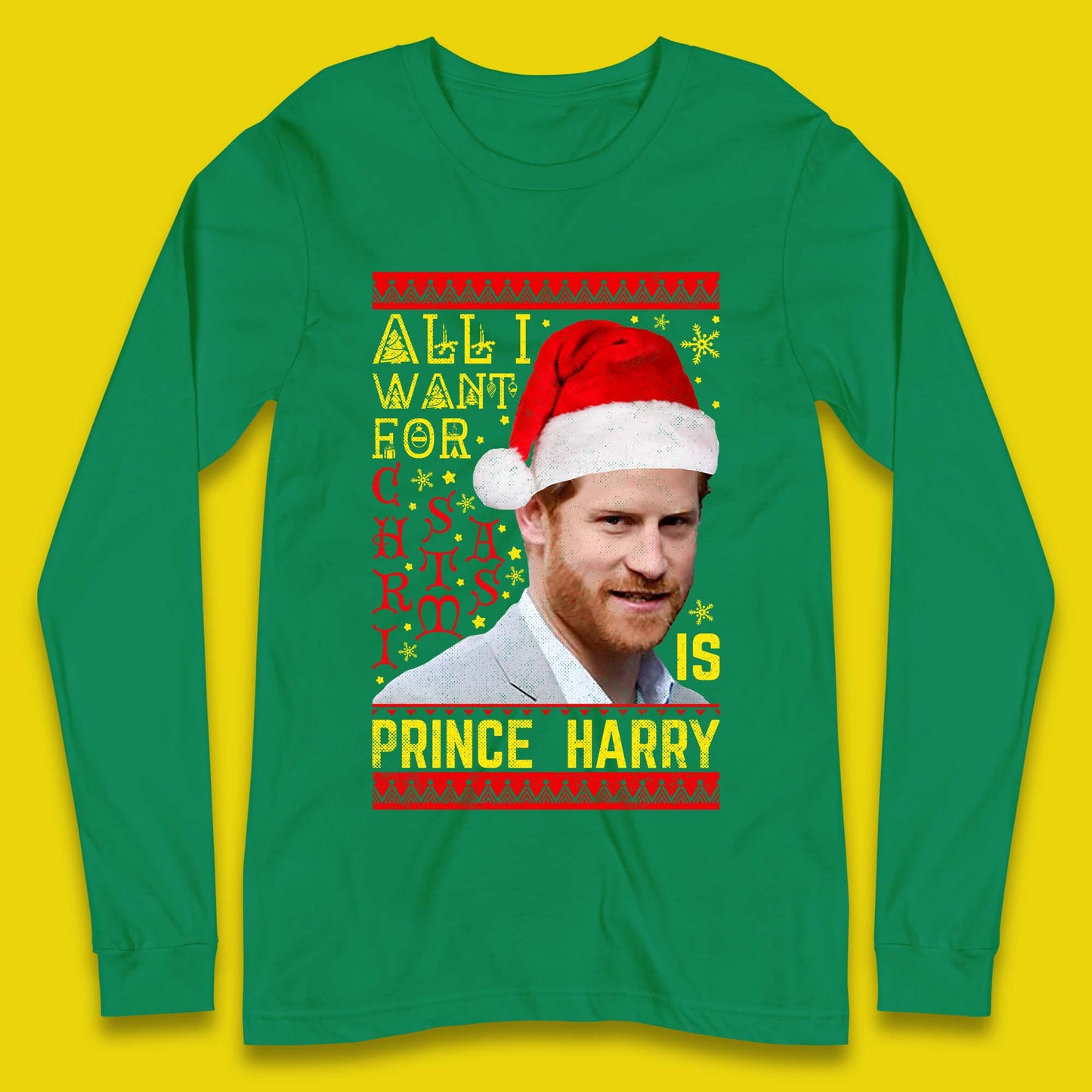 Prince Harry Christmas Long Sleeve T-Shirt
