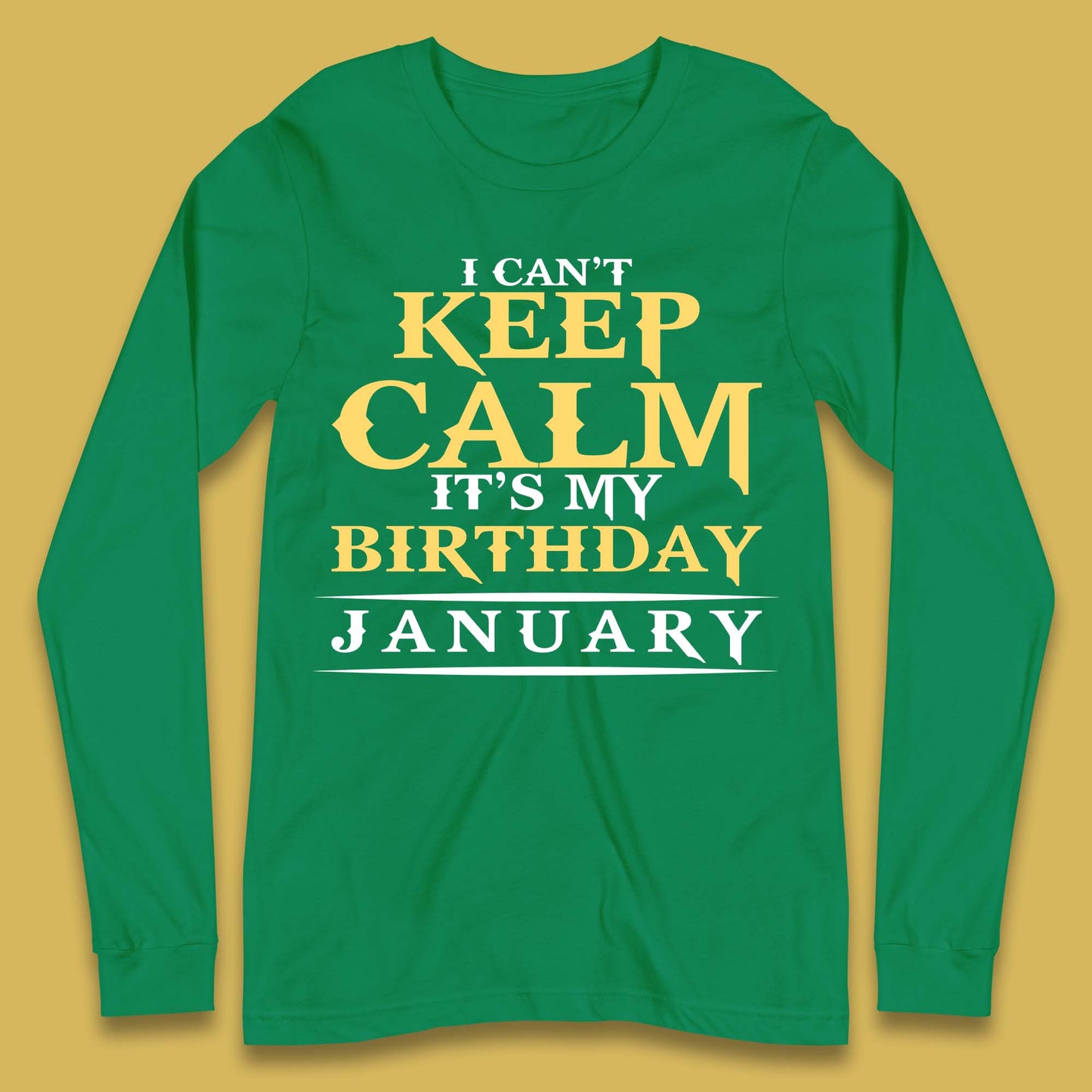 January Birth Party Long Sleeve T-Shirt