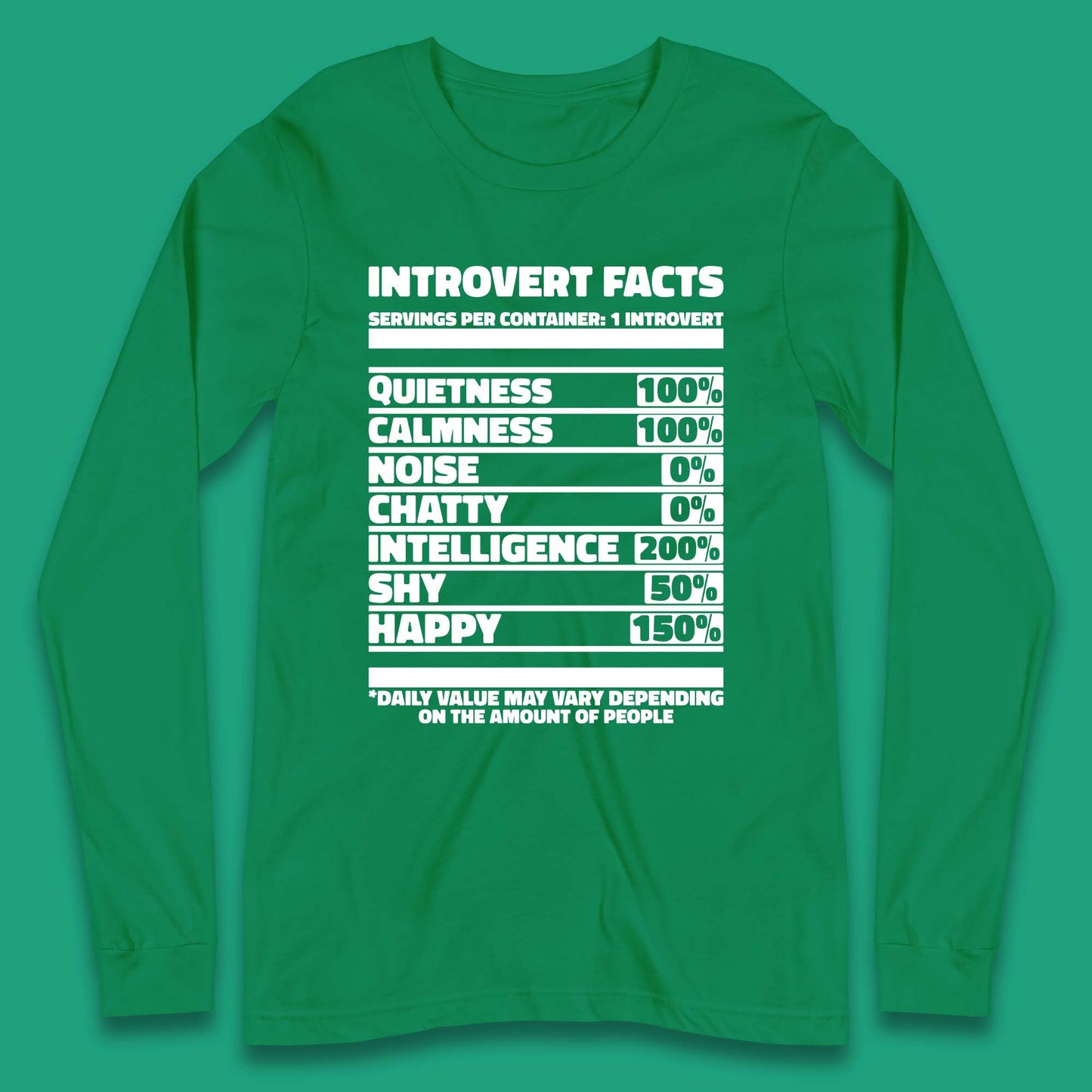 Introvert Facts Long Sleeve T-Shirt