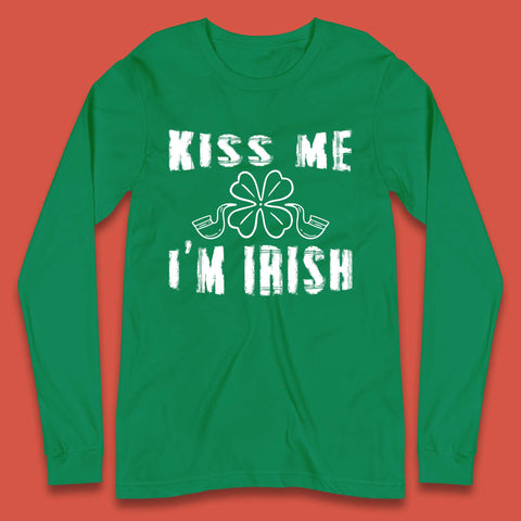 Kiss Me I'm Irish St. Patrick's Day Long Sleeve T-Shirt