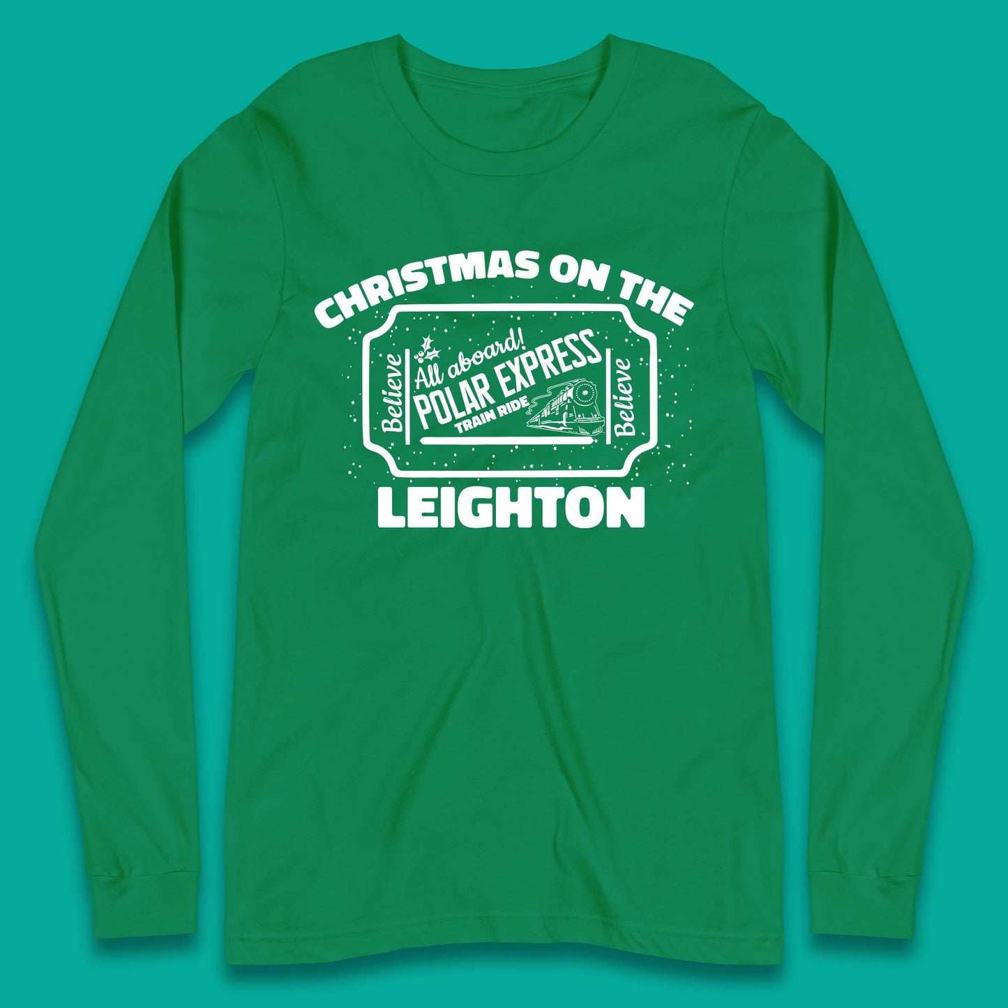 Polar Express Christmas Train Long Sleeve T-Shirt