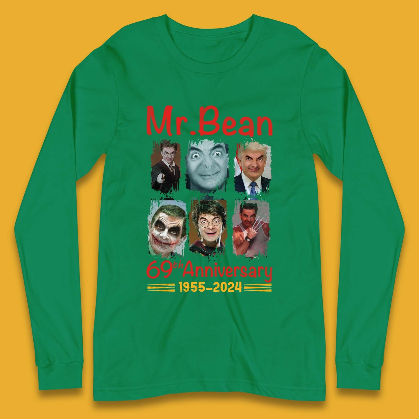 Mr. Bean 69th Anniversary Long Sleeve T-Shirt