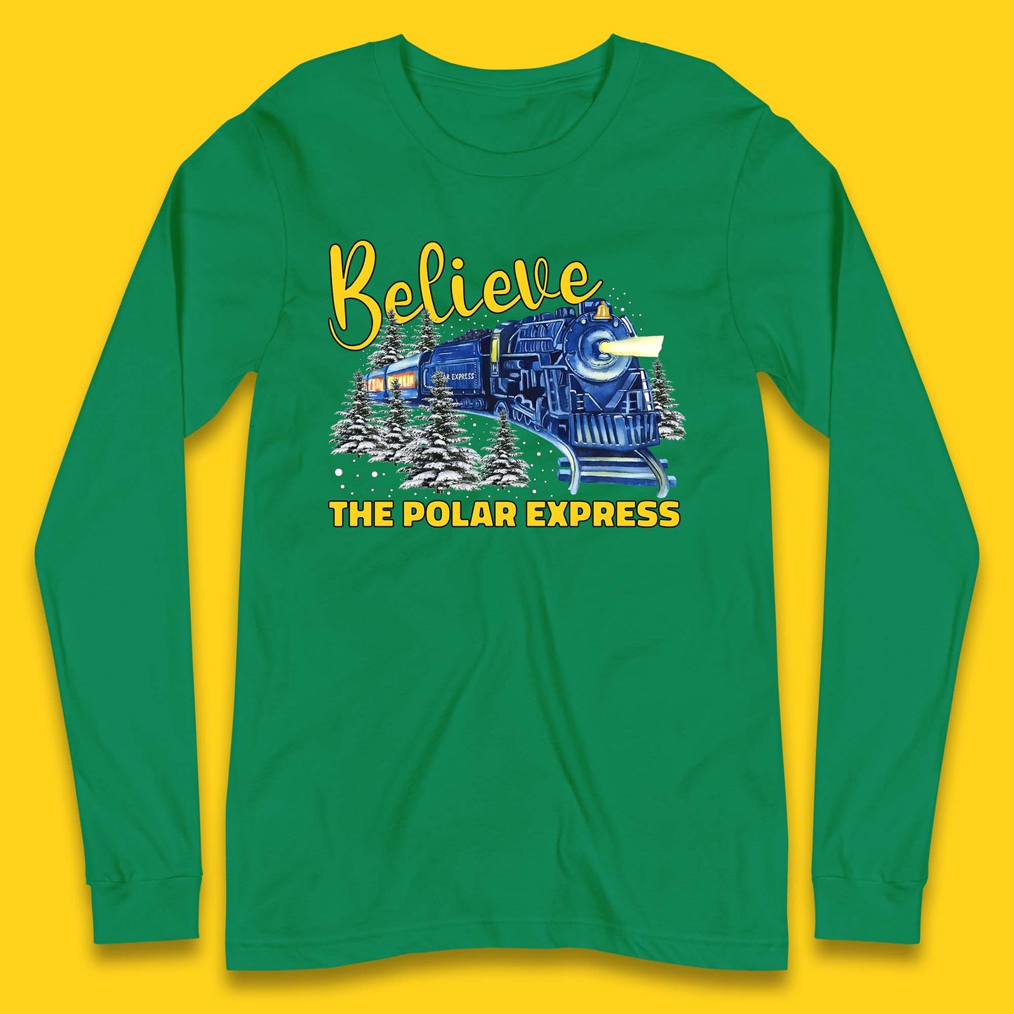 Believe The Polar Express Christmas Train Long Sleeve T-Shirt
