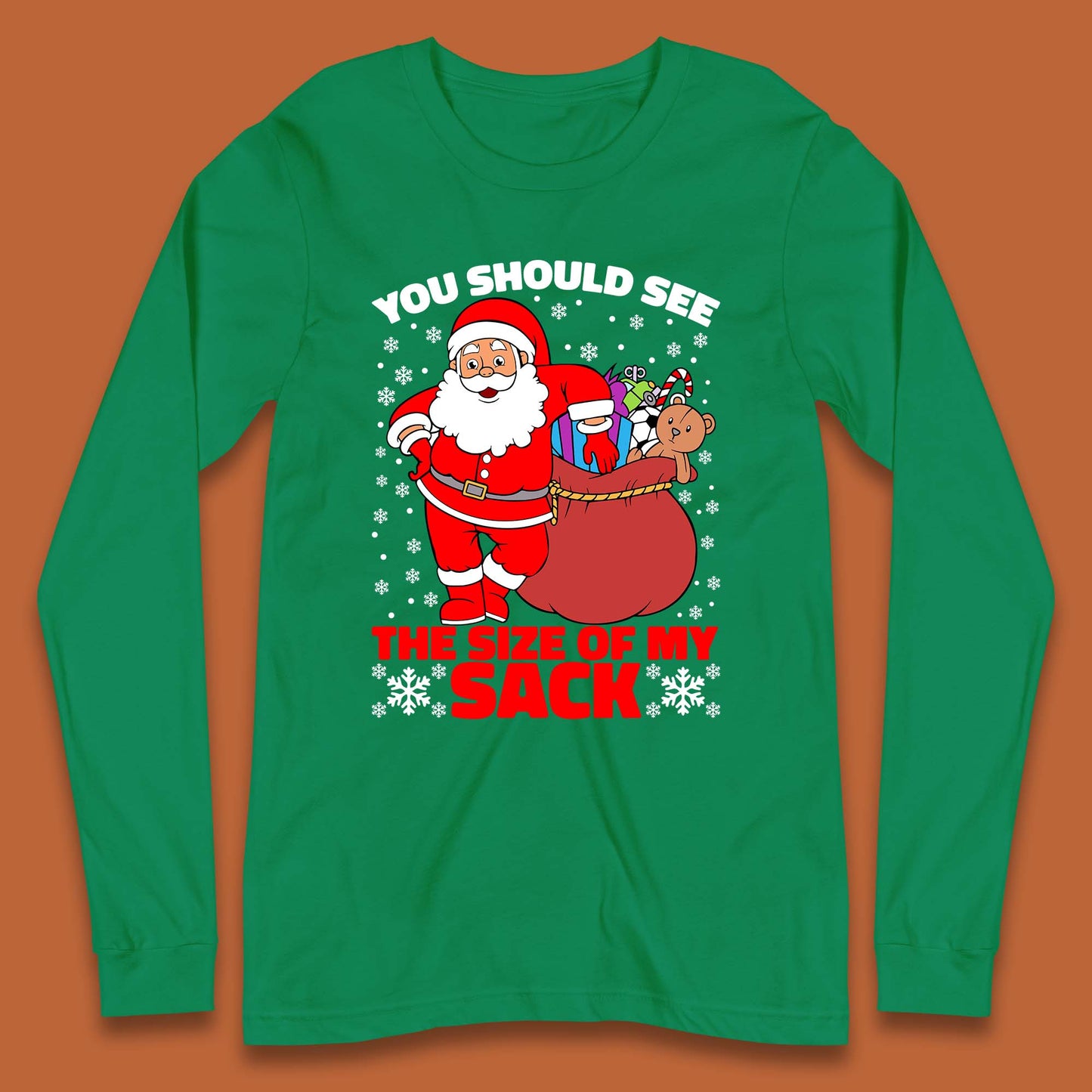santa claus long sleeve shirt
