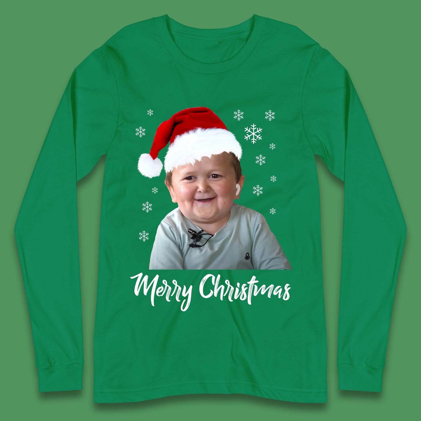 Santa Hasbulla Merry Christmas Long Sleeve T-Shirt