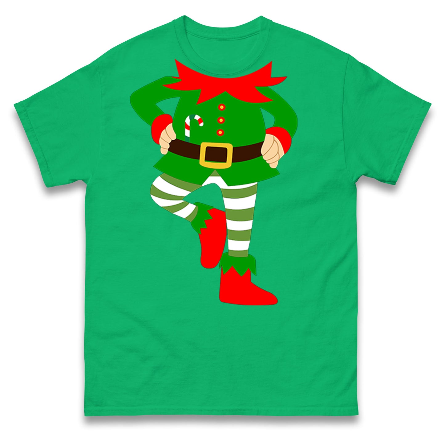 Personalise Christmas Party Wear Elf Mens t shirt