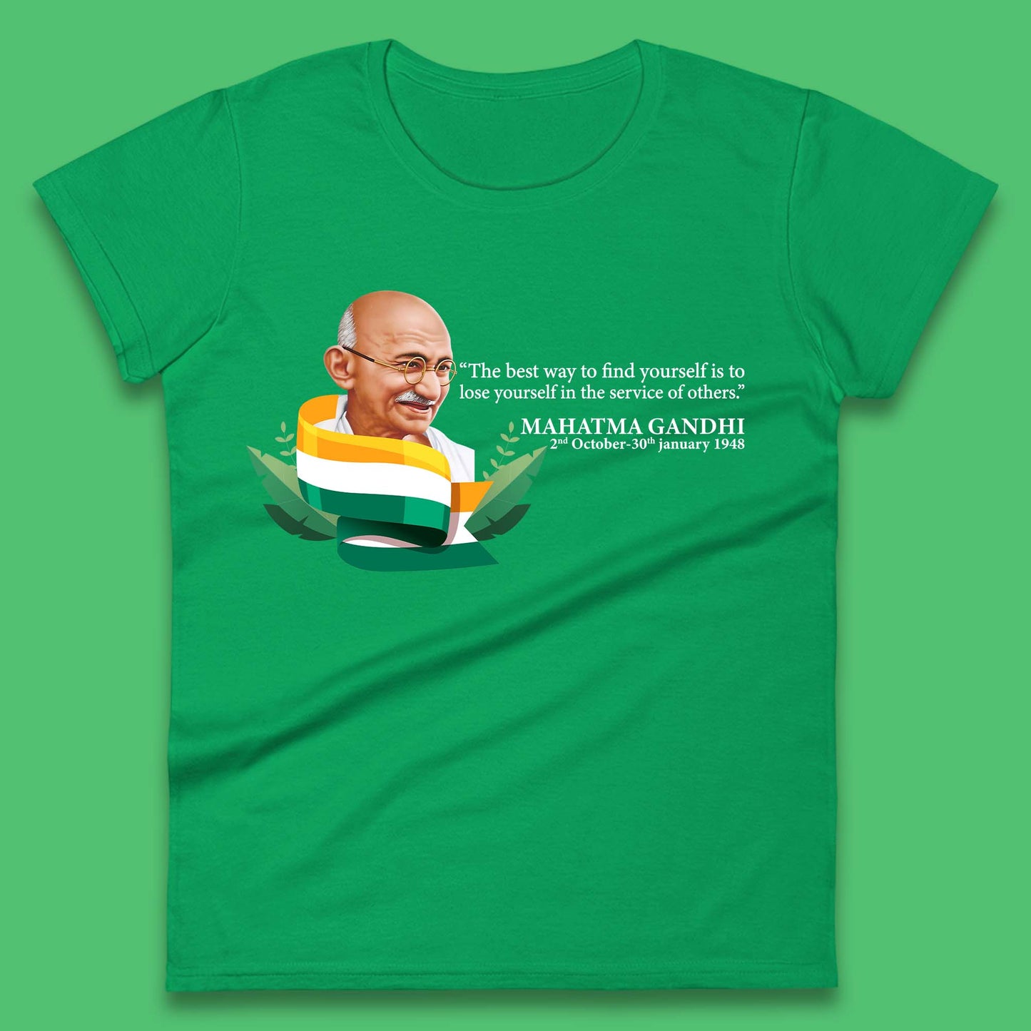 Mahatma Gandhi Quotes Womens T-Shirt