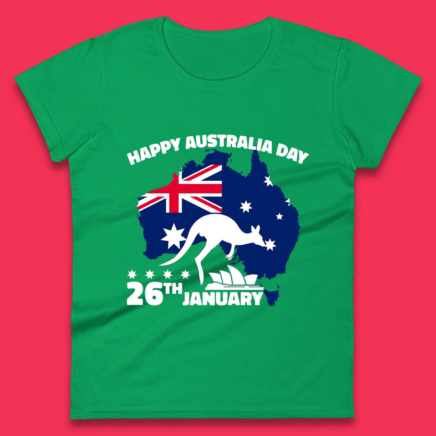 Happy Australia Day 26th January Womens T-Shirt