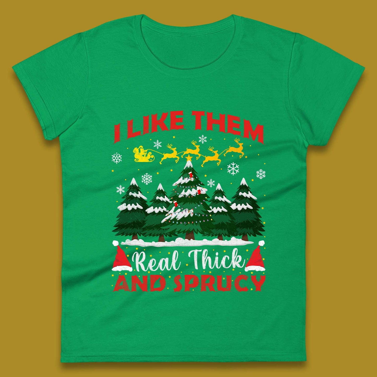 Sprucy Christmas Womens T-Shirt
