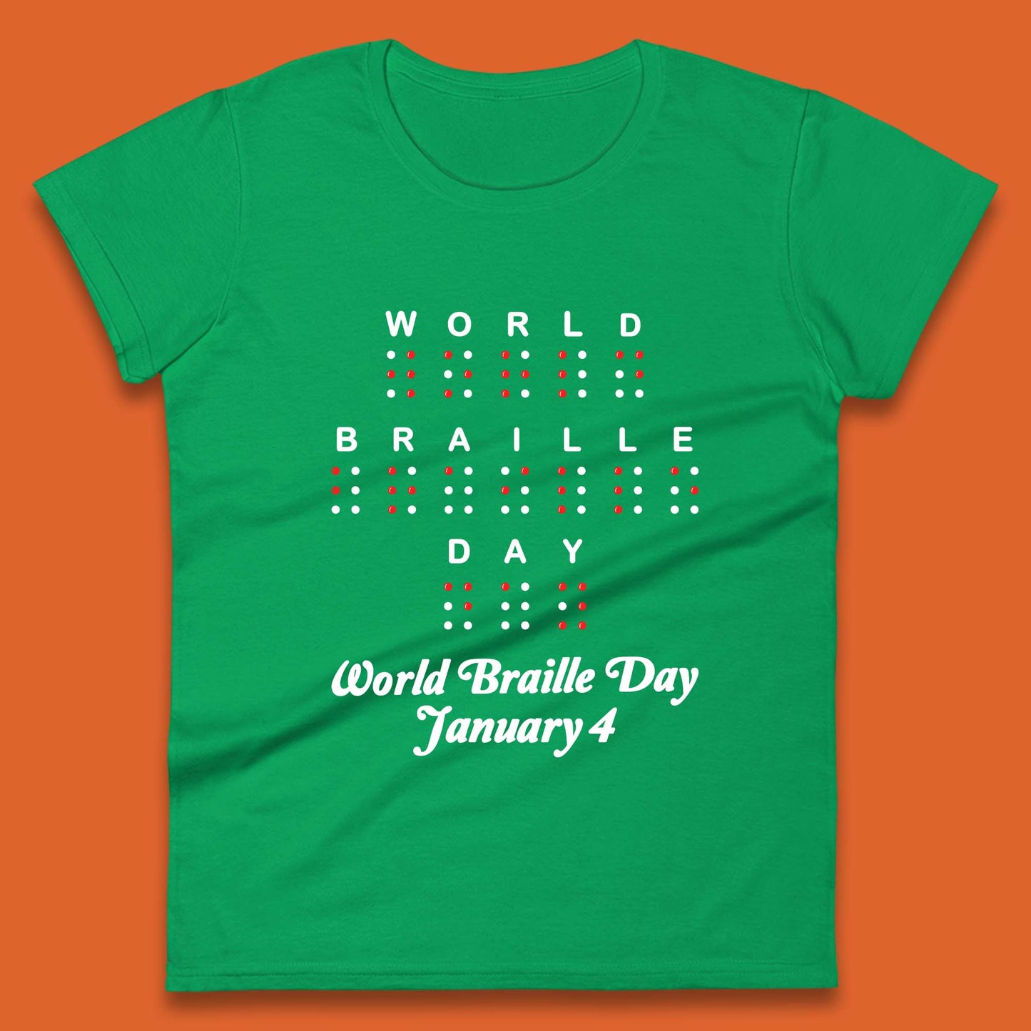 World Braille Day Womens T-Shirt
