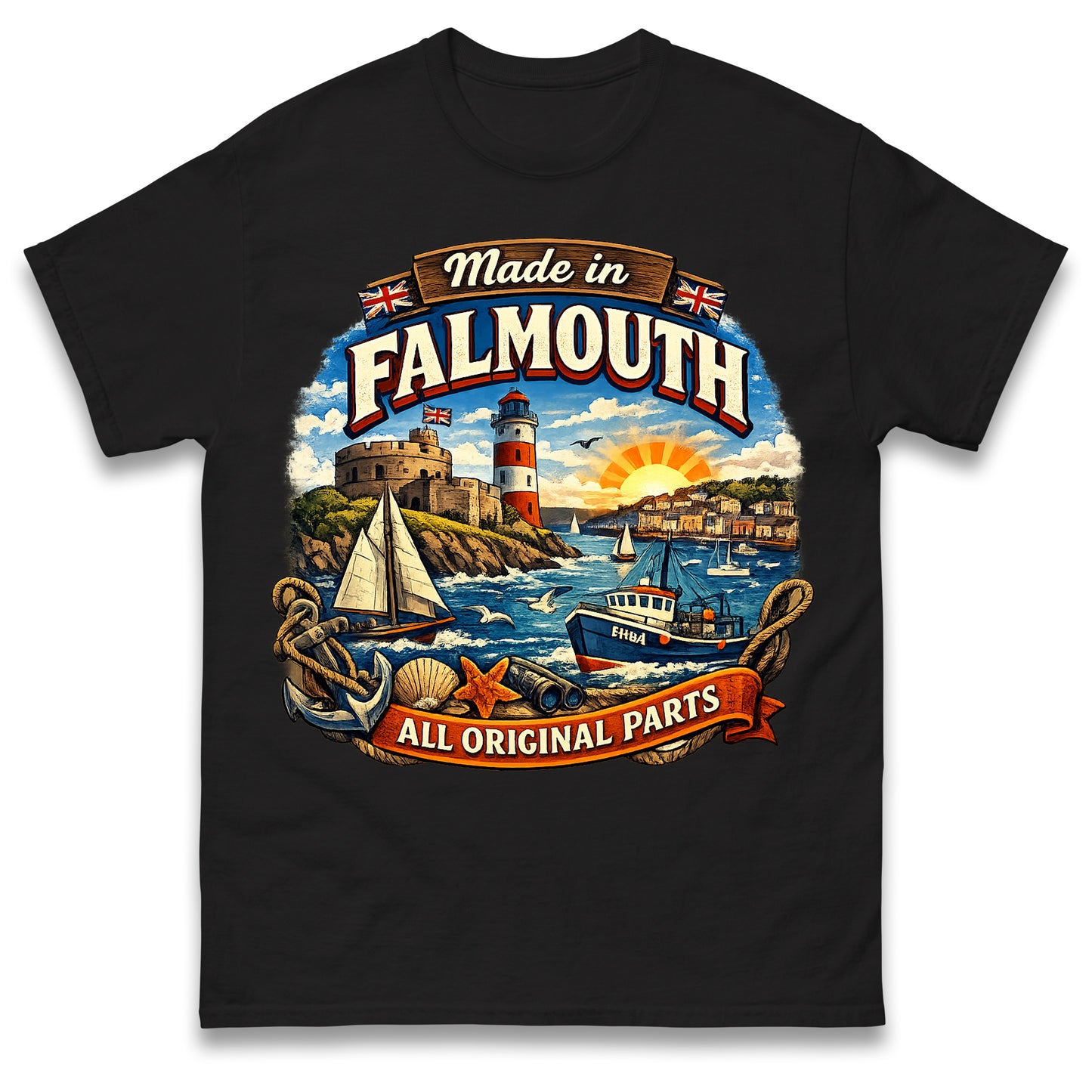 Made in Falmouth All Original Parts T Shirt