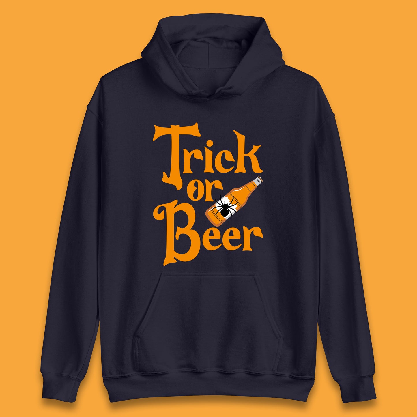 Trick Or Beer Halloween Drinking Beer Lover Drinker Halloween Party Unisex Hoodie