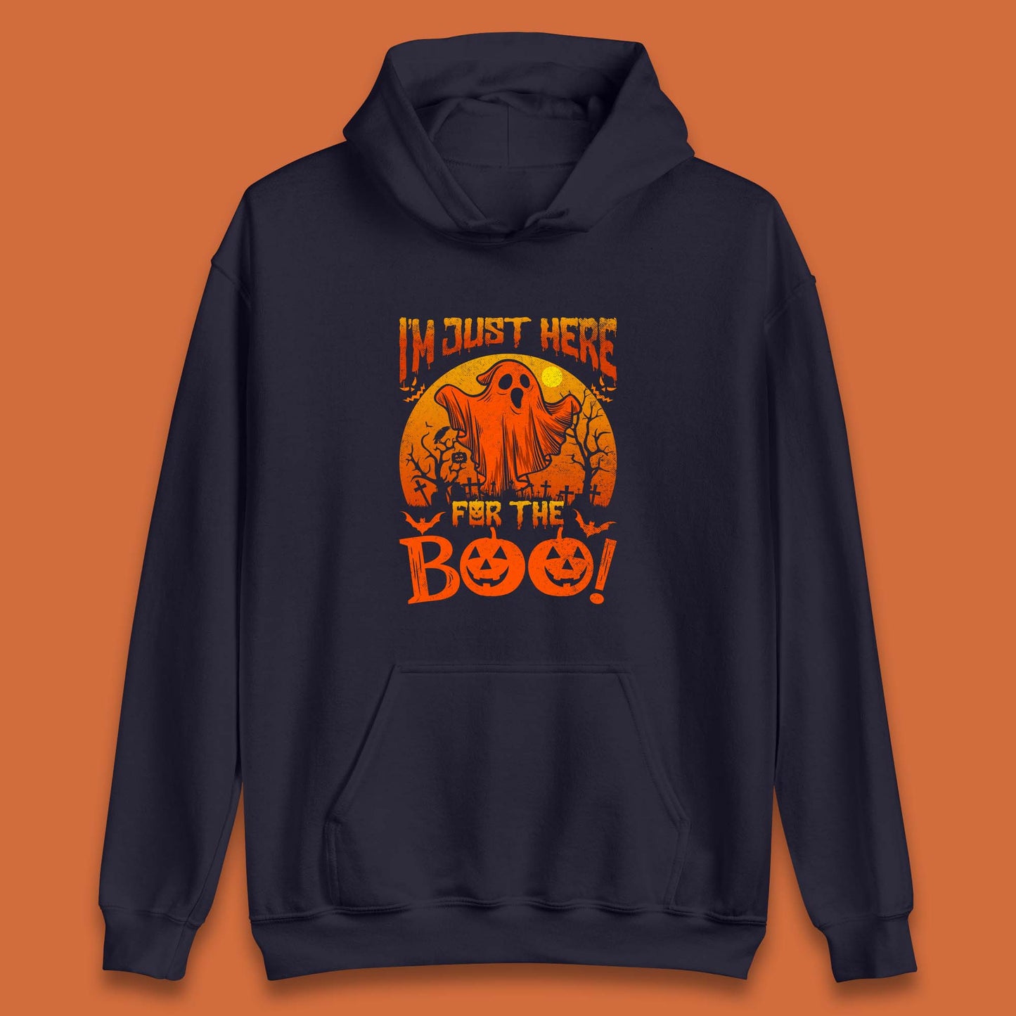 I'm Here For The Boo Halloween Horror Scary Boo Ghost Spooky Season Unisex Hoodie