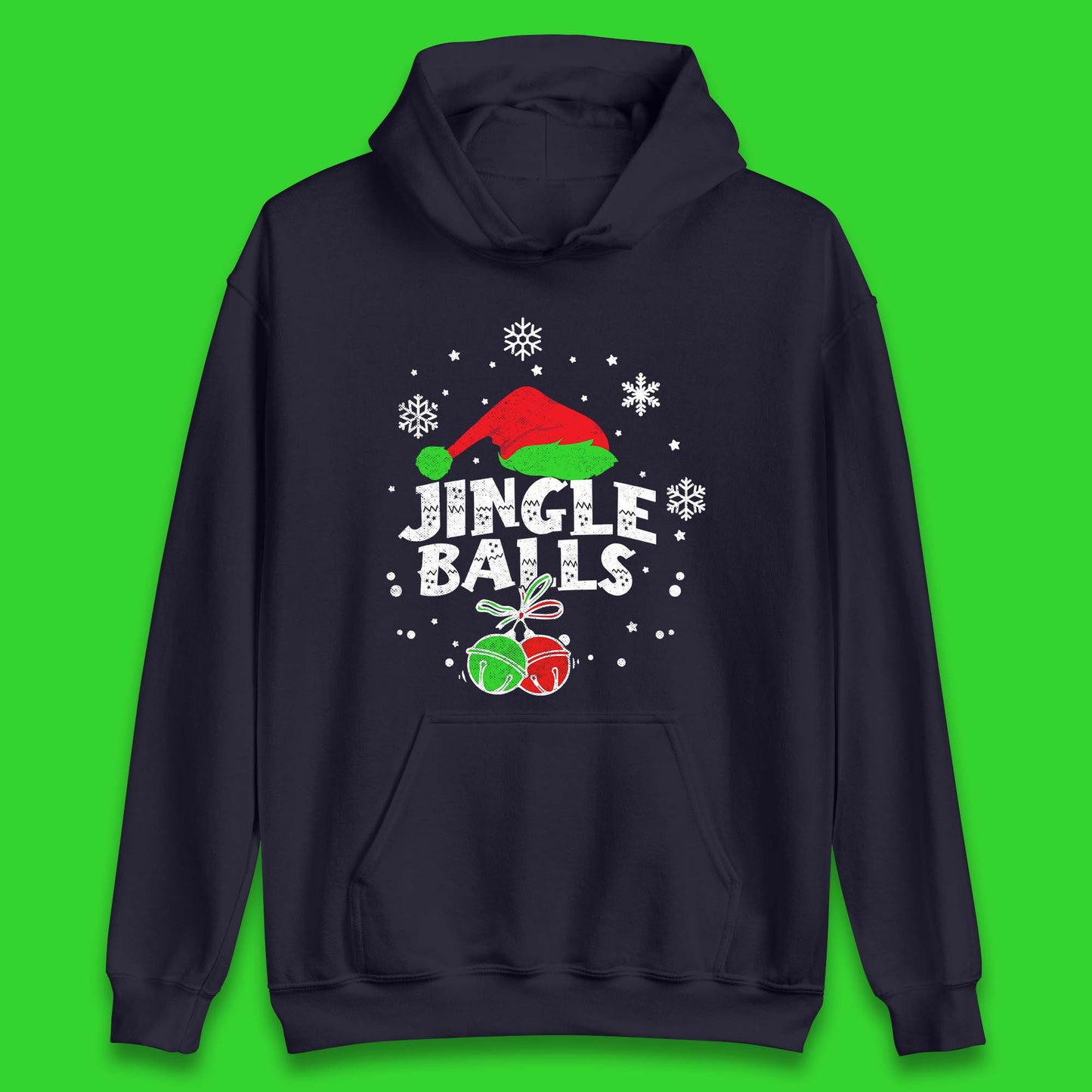 Jingle Balls Christmas Humor Unisex Hoodie