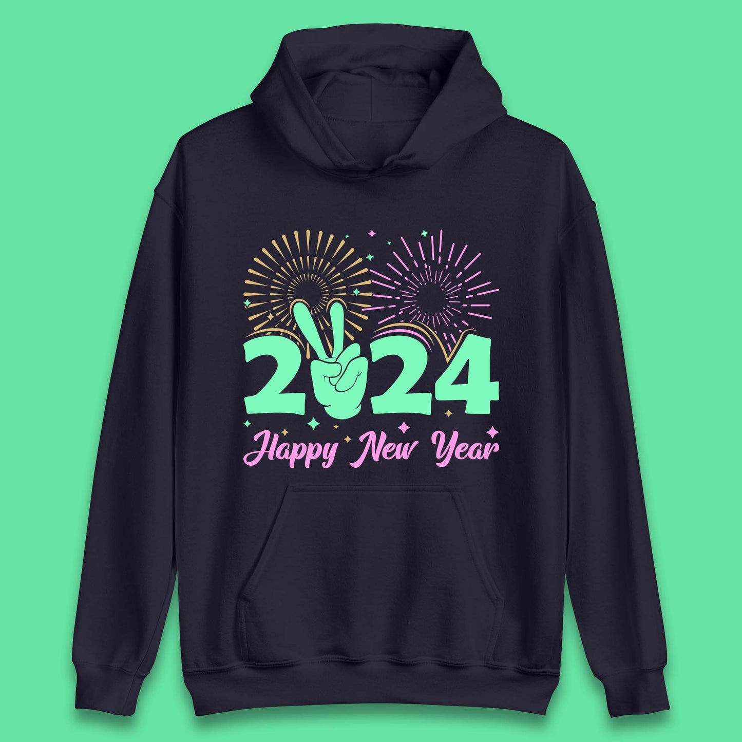 2024 2024 Happy New Year Celebrations Unisex Hoodie