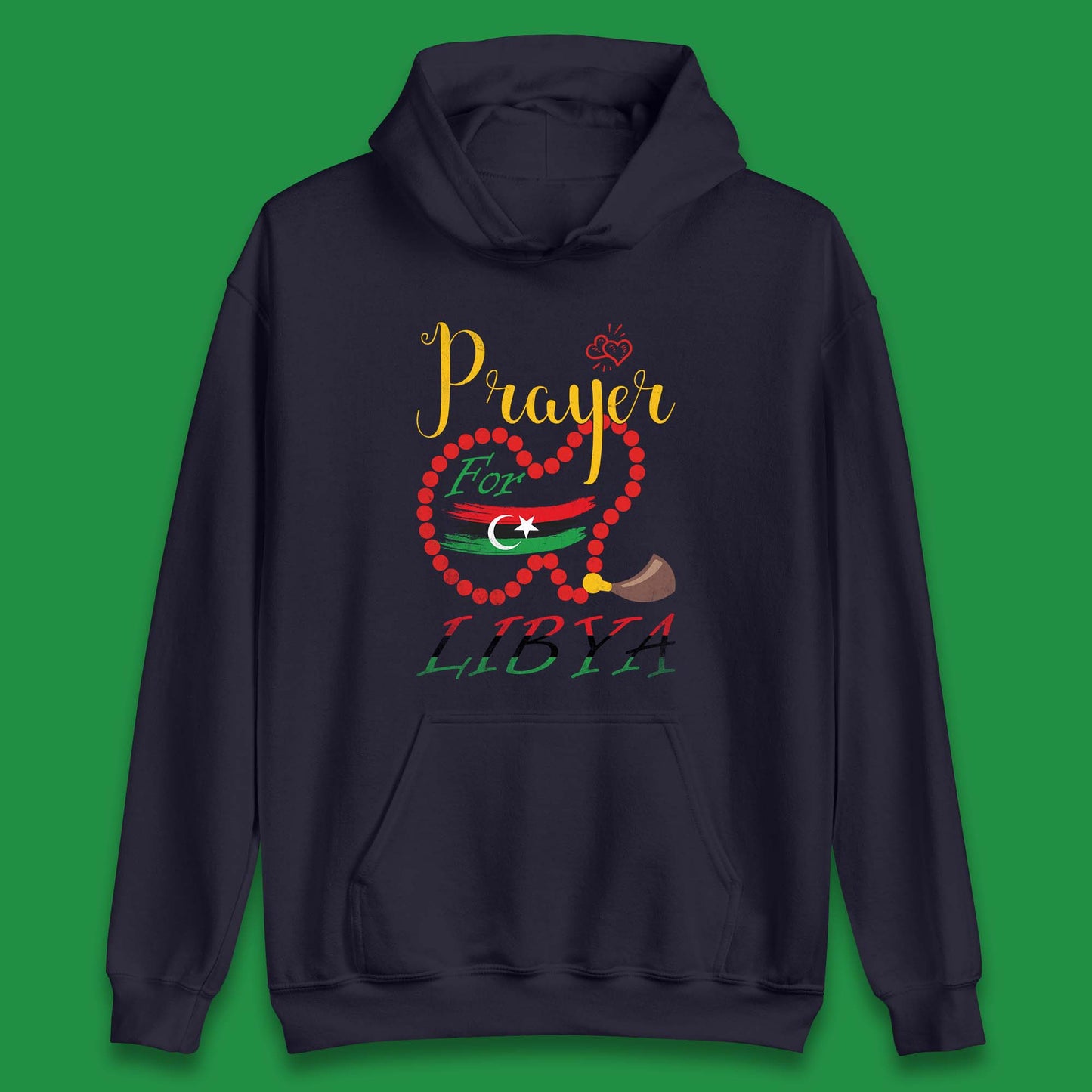 Prayer For Libya Help Libya Flood Solidarity Stand With Libya Unisex Hoodie