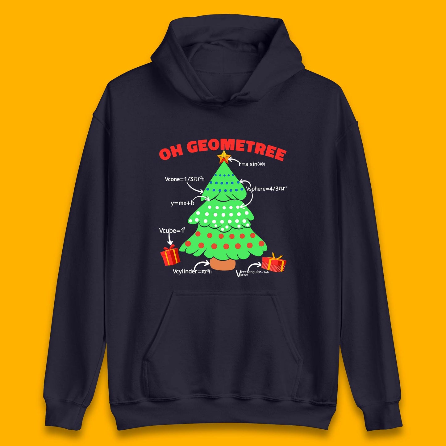 oh geometree christmas tree math geometry hoodie