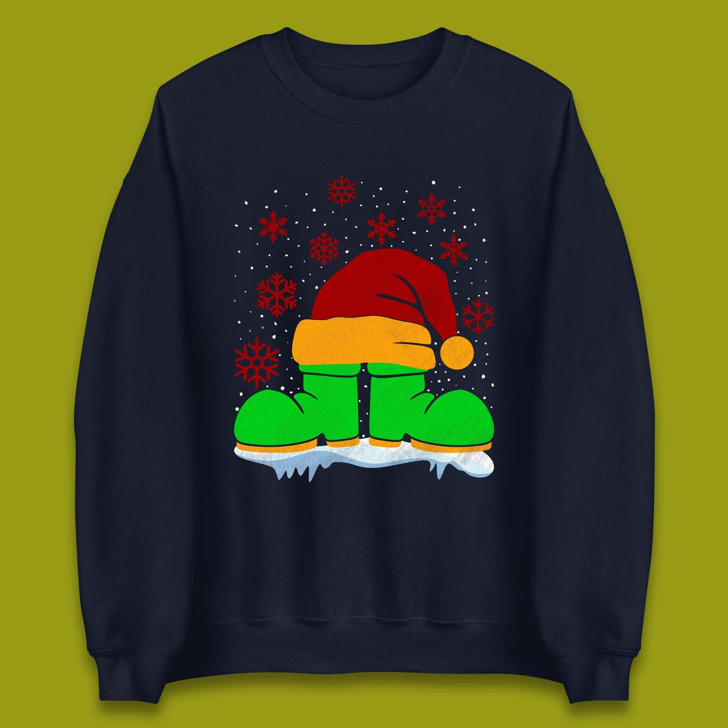 Santa Shoe Christmas Unisex Sweatshirt