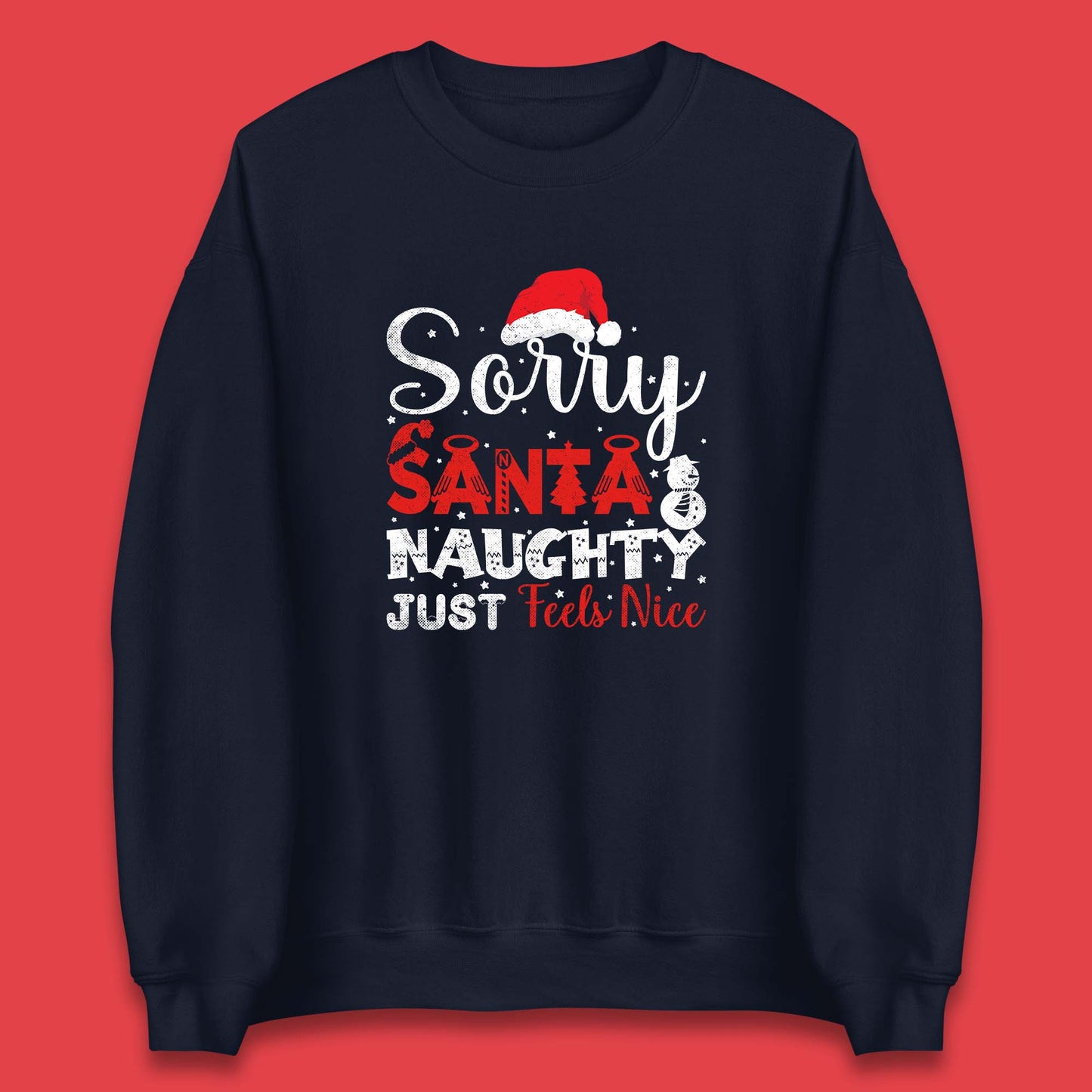 santa naughty christmas sweatshirt