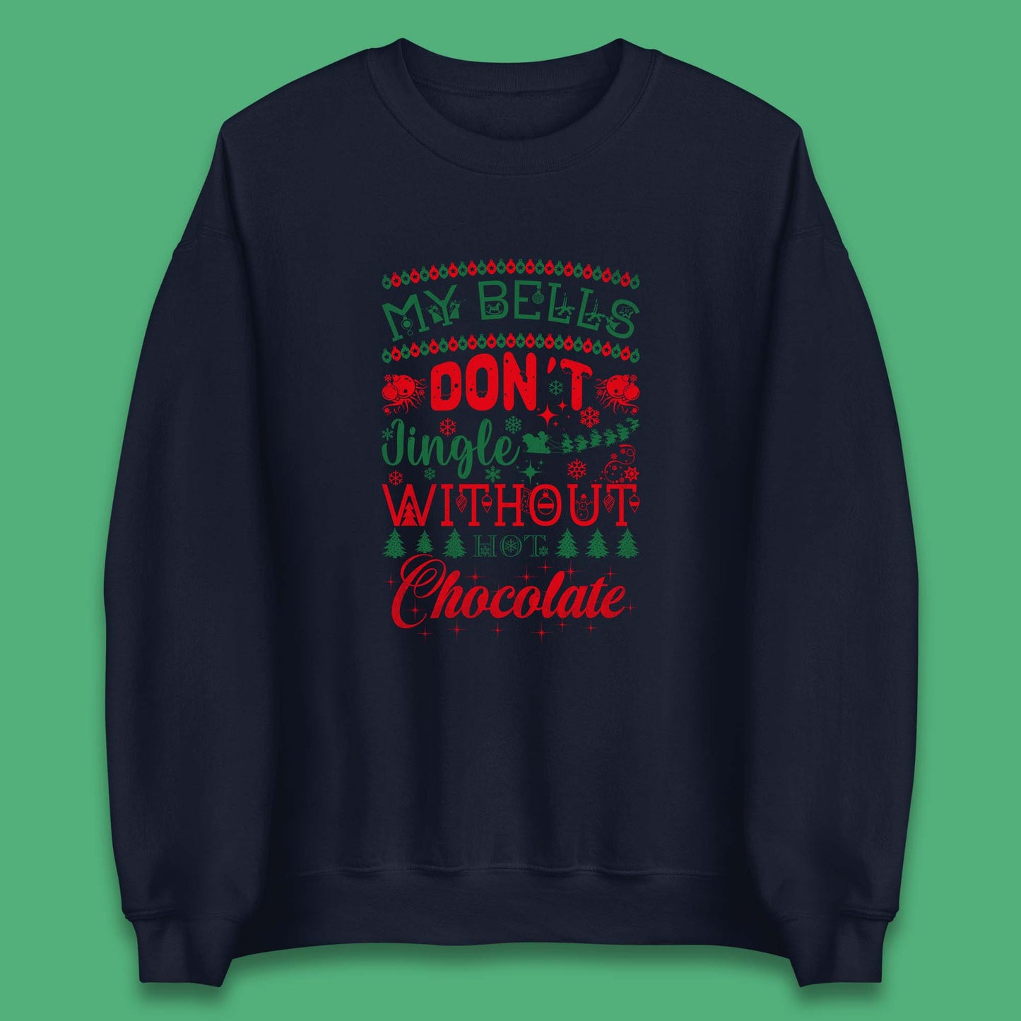 funny christmas chocolate sweatshirt
